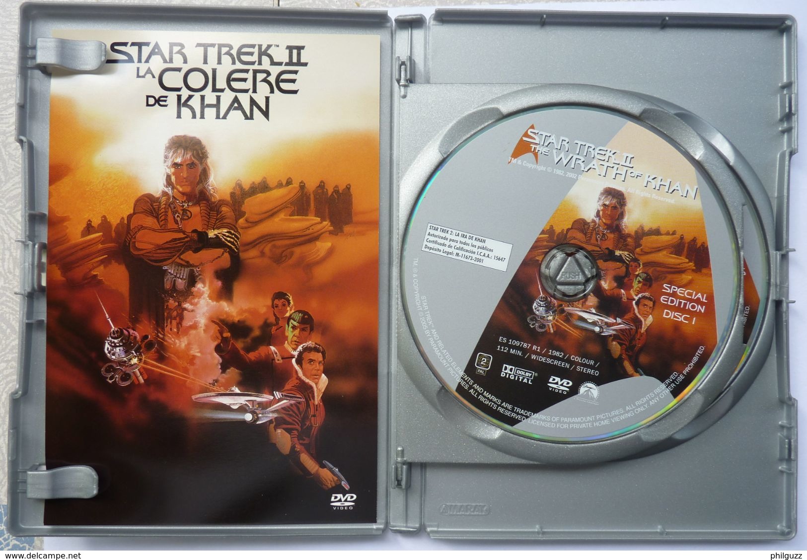 DVD 2 DVD STAR TREK II LA COLERE DE KHAN - Sciences-Fictions Et Fantaisie