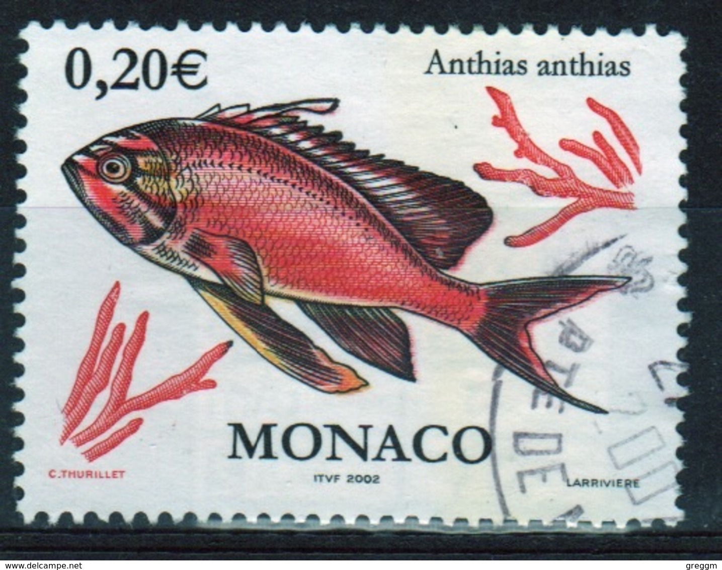 Monaco Single Stamp From 2002 Set To Celebrate Flora And Fauna. - Usados