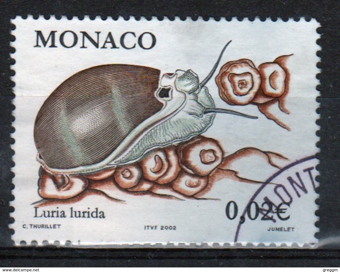 Monaco Single 2c Stamp From 2002 Set To Celebrate Flora And Fauna. - Oblitérés