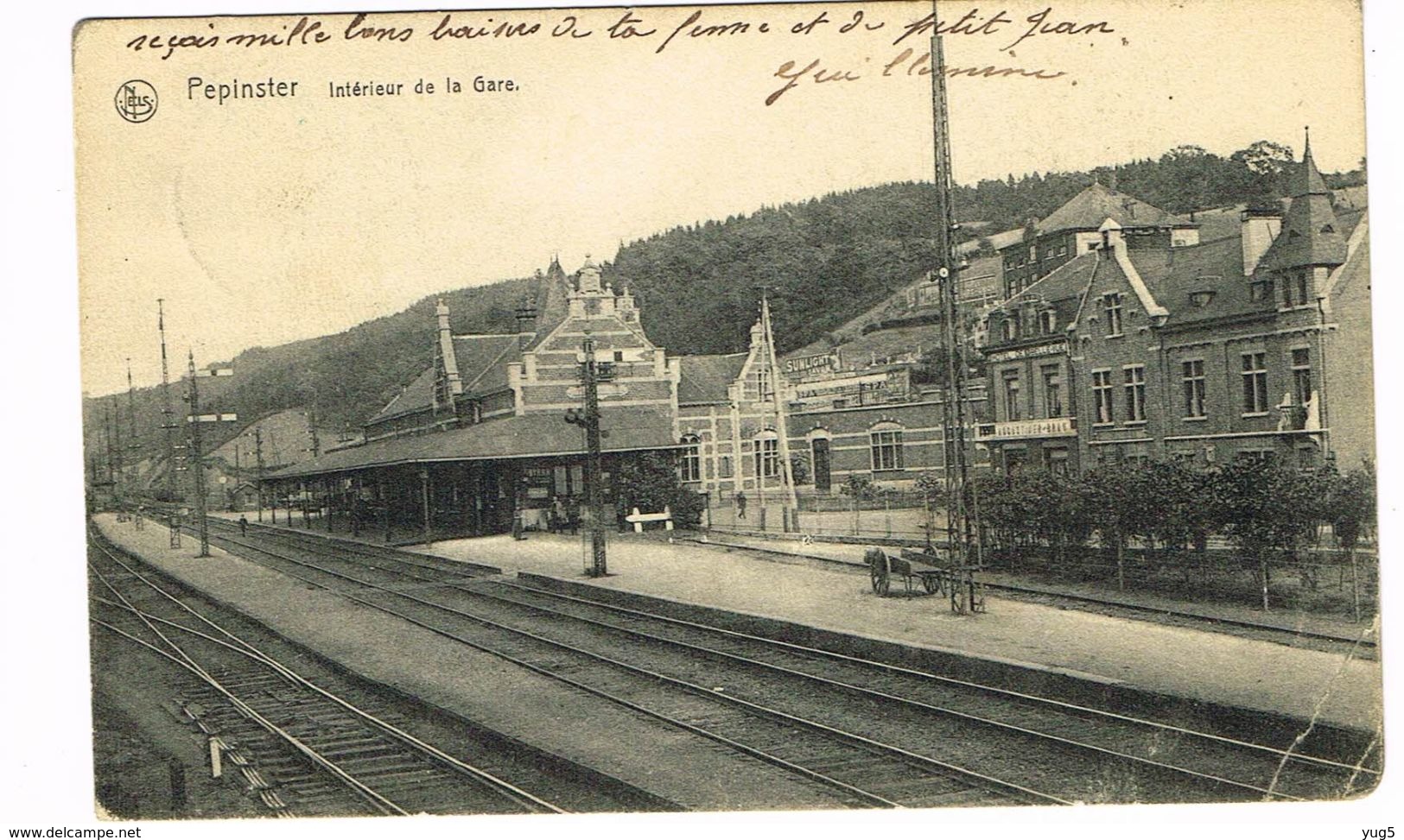 CP Gare De PEPINSTER, Kriegsgefangenensendung Càd VERVIERS 27.8.15 Vers Cellelager/Hannover, Geprüft - Prisonniers