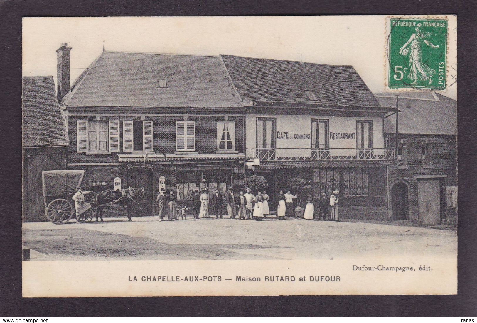 CPA Oise 60 La Chapelle Aux Pots Commerce Shop Circulé - Sonstige & Ohne Zuordnung