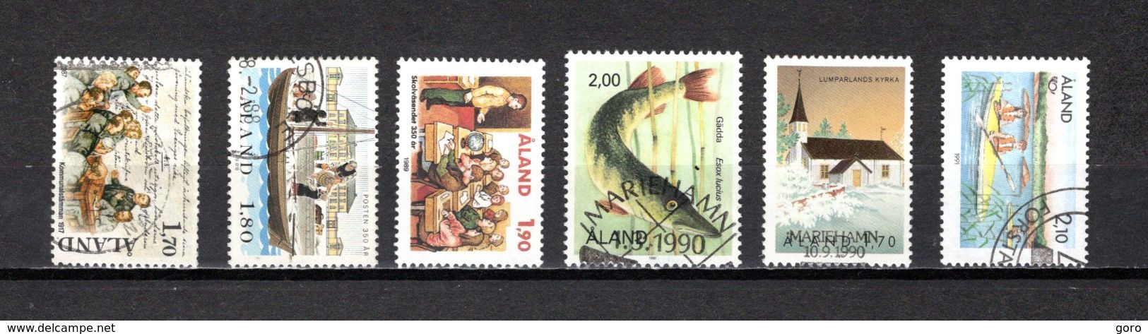 Finlandia - Aland   1987-91 .-  Y&T  Nº   25-26-36-39-43-51 - Aland