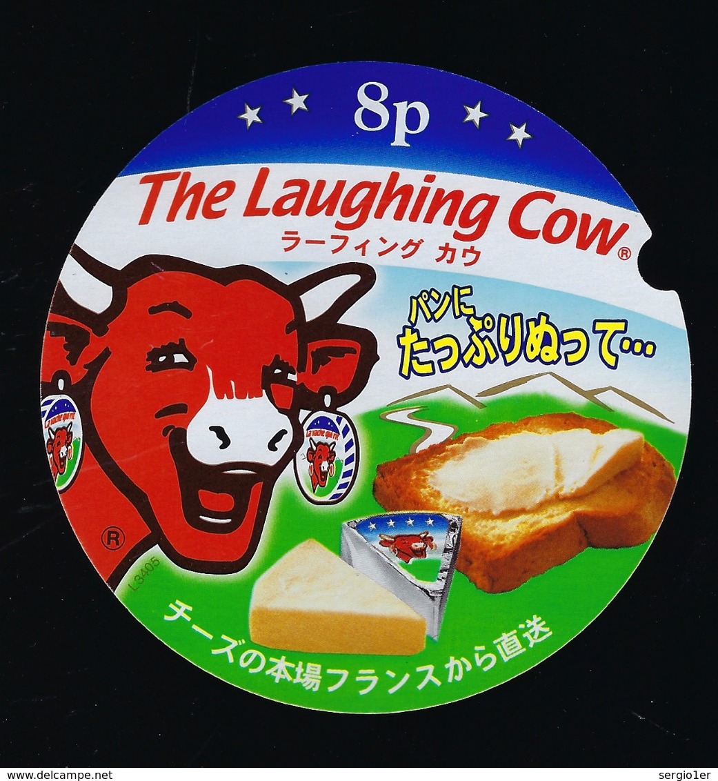 Etiquette Fromage La Vache Qui Rit 8 Portions  The Laughing Cow " écriture Asiatique" - Kaas