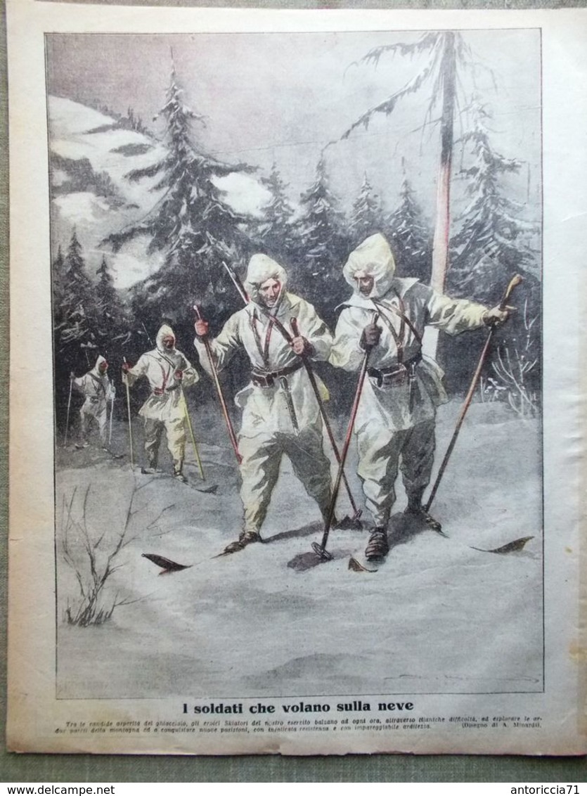 La Tribuna Illustrata 7 Gennaio 1917 WW1 Jellicoe Croce Rossa Romania Capodanno - War 1914-18