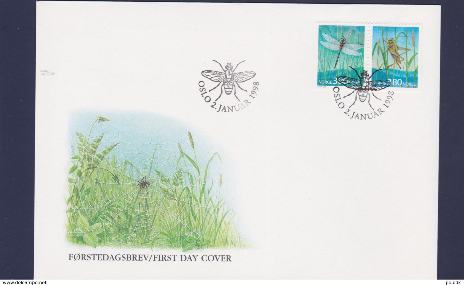 Norway FDC 1998 Insects (G102-56) - Autres & Non Classés