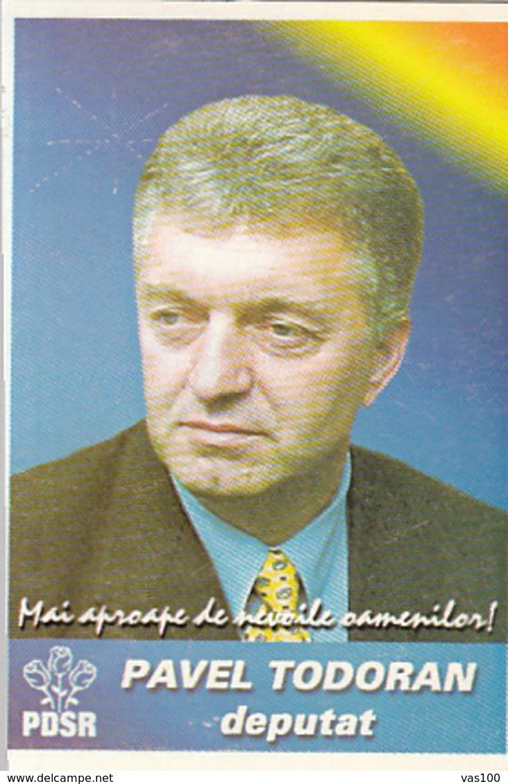 87901- ELECTION CAMPAIGN, REPRESENTATIVE, ADVERTISING, POCKET CALENDAR, 2001, ROMANIA - Small : 2001-...