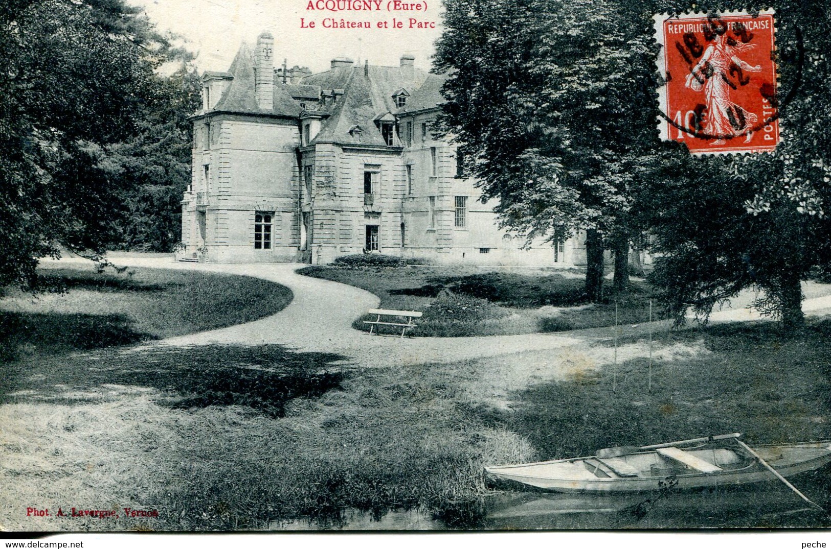 N°109 R -cpa Acquigny -la Château Et Le Parc- - Acquigny