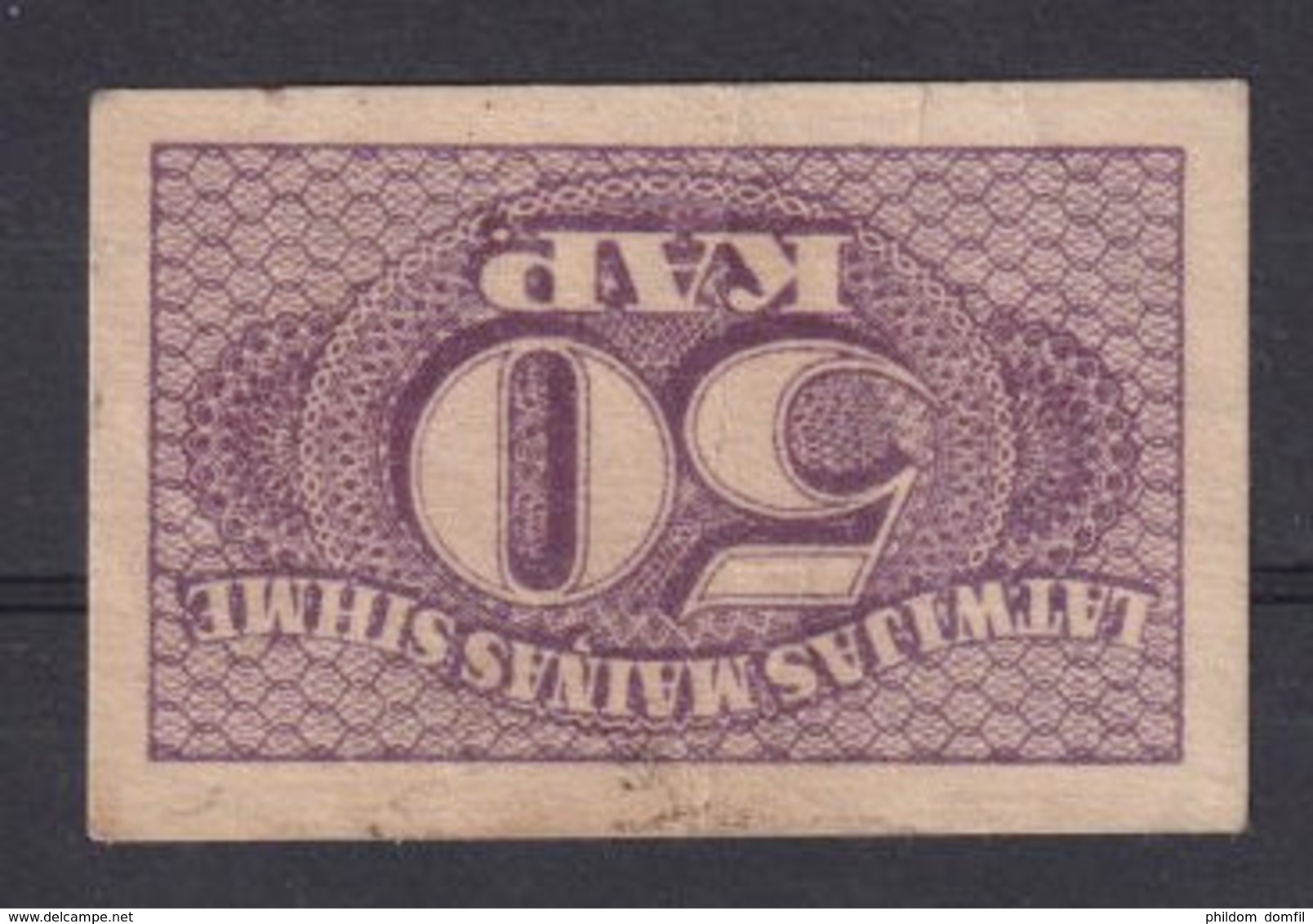 Ref. 3068-3491 - BIN LATVIA . 1920. LATVIA 50 KAPEIKAS 1920 - Lettland