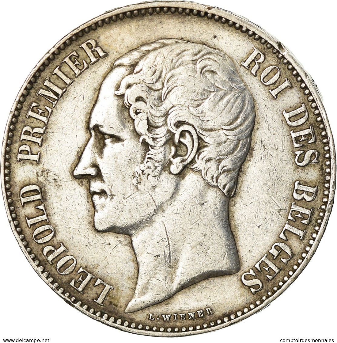 Monnaie, Belgique, Leopold I, 5 Francs, 5 Frank, 1865, TB+, Argent, KM:17 - 5 Francs