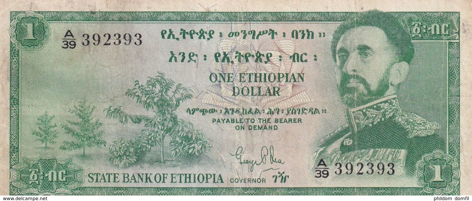 Ref. 1663-2086 - BIN ETHIOPIA . 1966. 1 DOLLAR ETHIOPIA 1966 - Aethiopien