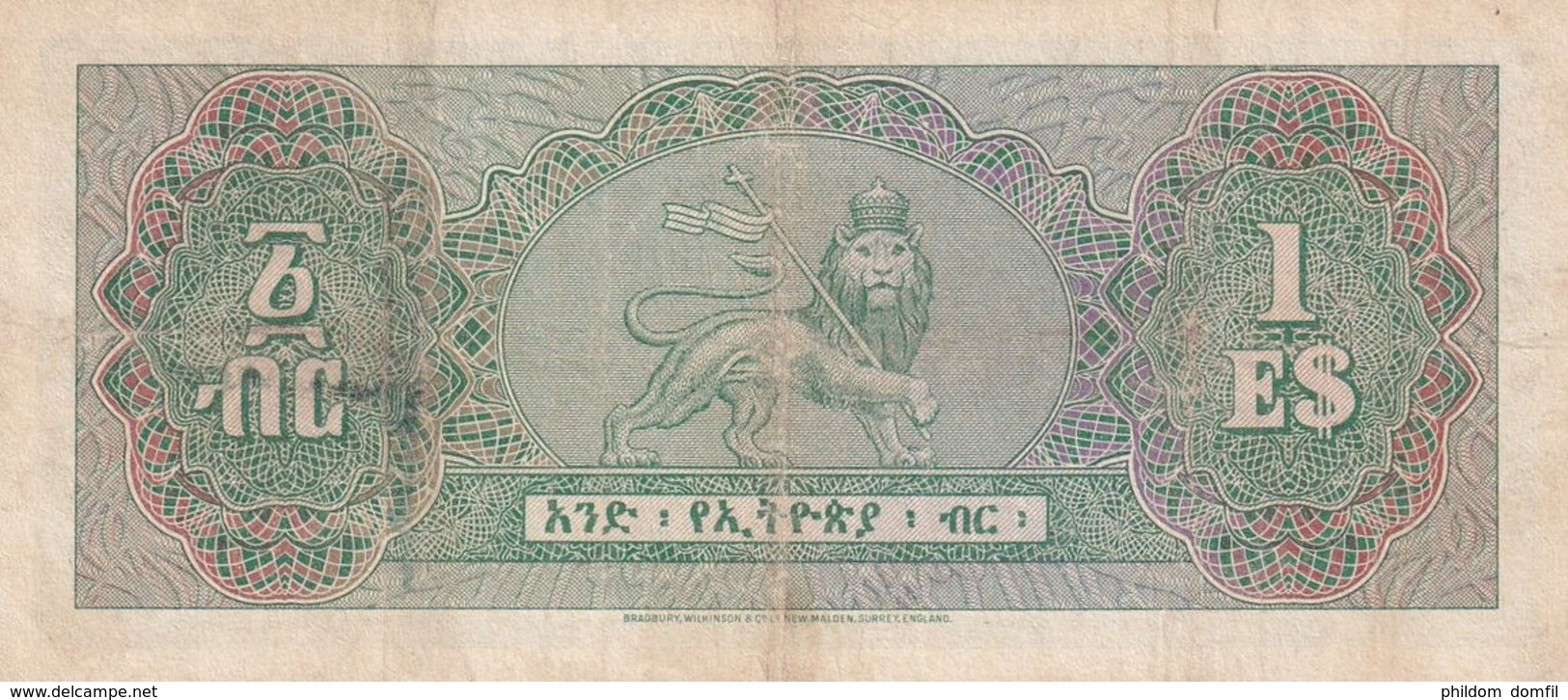 Ref. 1663-2086 - BIN ETHIOPIA . 1966. 1 DOLLAR ETHIOPIA 1966 - Aethiopien