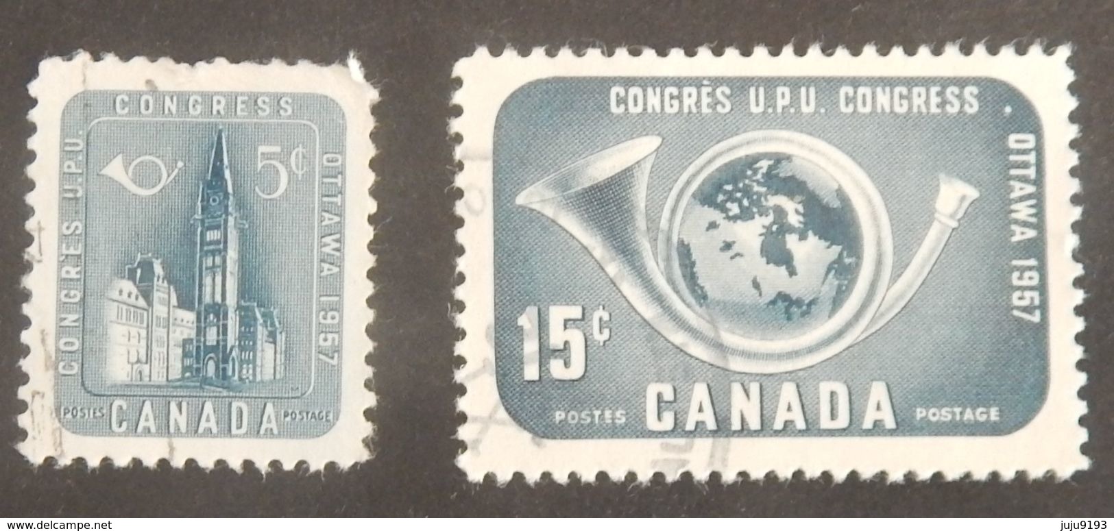 CANADA YT 298/299 OBLITÉRÉ ANNÉE 1957 - Used Stamps