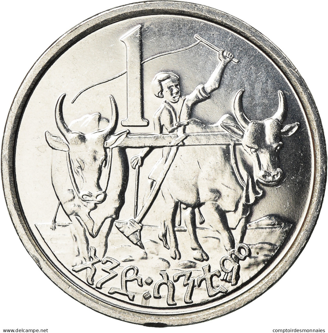 Monnaie, Éthiopie, Cent, 1977, British Royal Mint, SPL+, Aluminium, KM:43.1 - Ethiopië