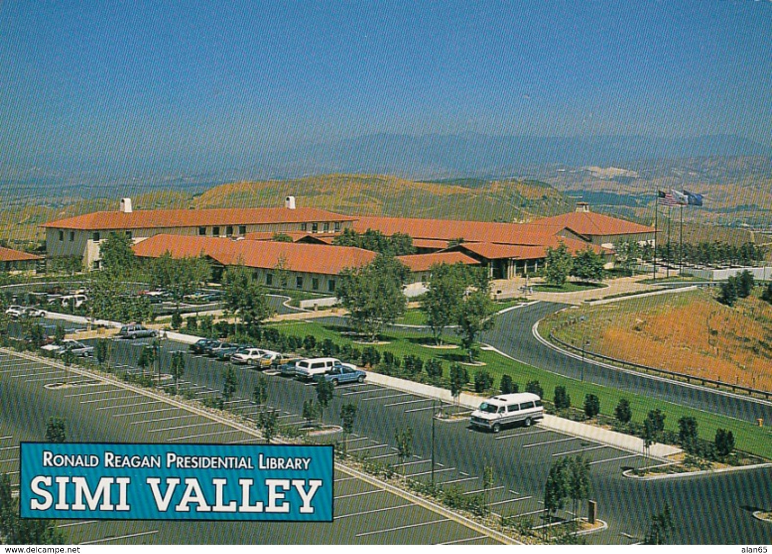 Ronald Reagan Presidential Library Simi Valley California, C1990s Vintage Postcard - Presidents