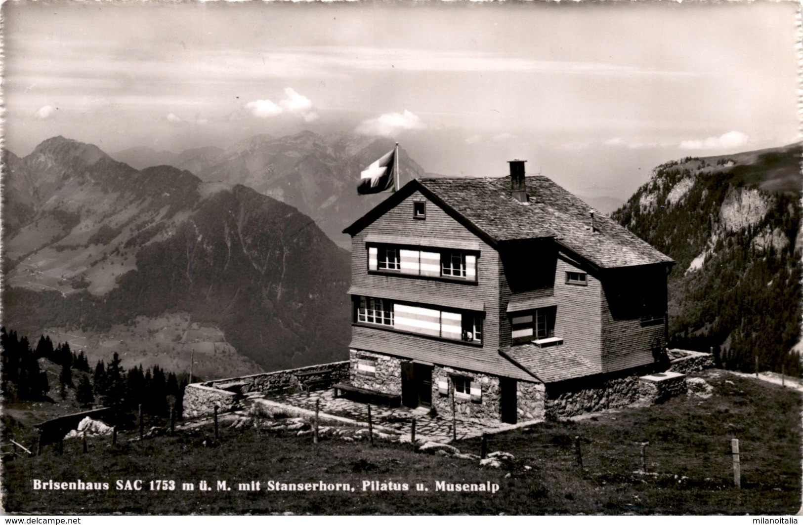 Brisenhaus Mit Stanzerhorn, Pilatus U. Musenalp (057) - Autres & Non Classés