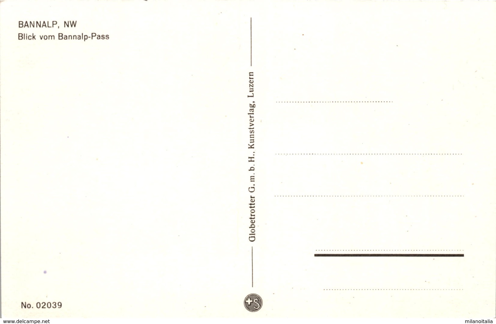 Bannalp, NW - Blick Vom Bannalp-Pass (02039) - Autres & Non Classés