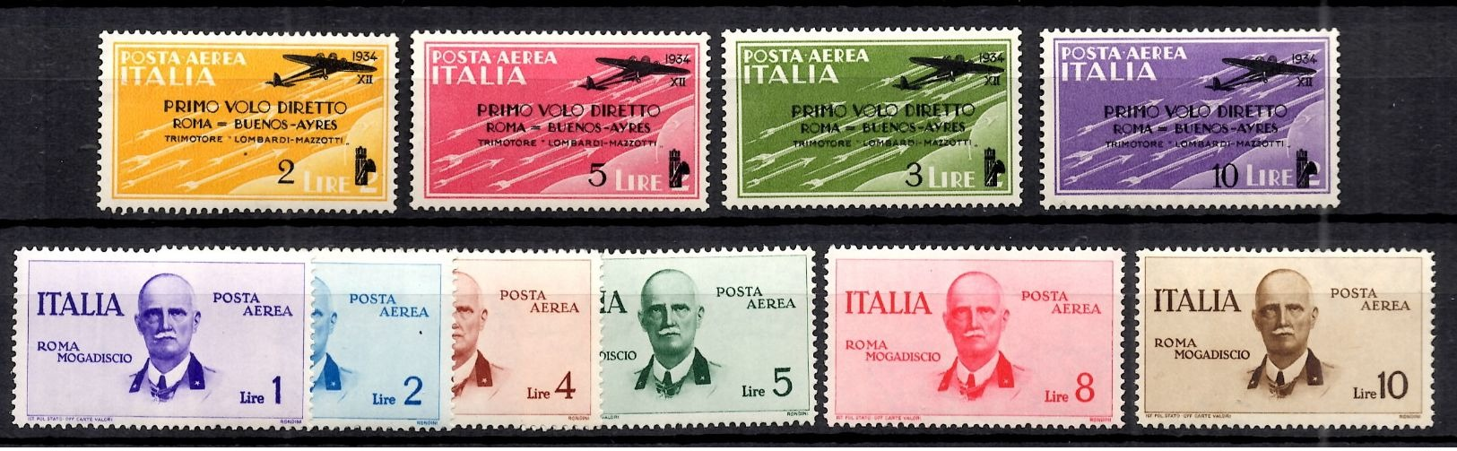 Italie Poste Aérienne YT N° 52/55 Et N° 78/83 Neufs ** MNH. TB. A Saisir! - Airmail