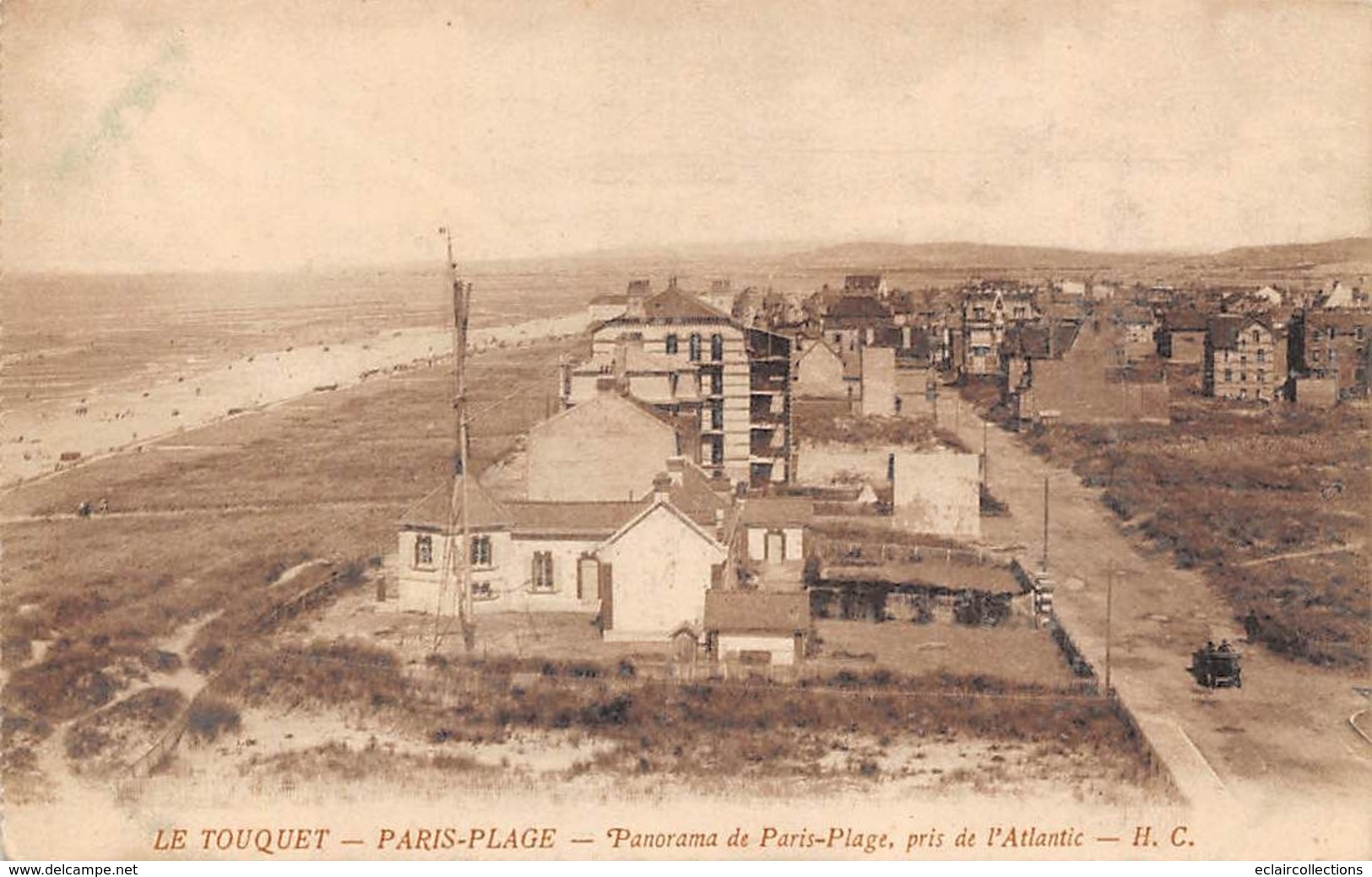 Le Touquet . Paris-Plage   62    Panorama Pris De L'Atlantic    (voir Scan) - Le Touquet