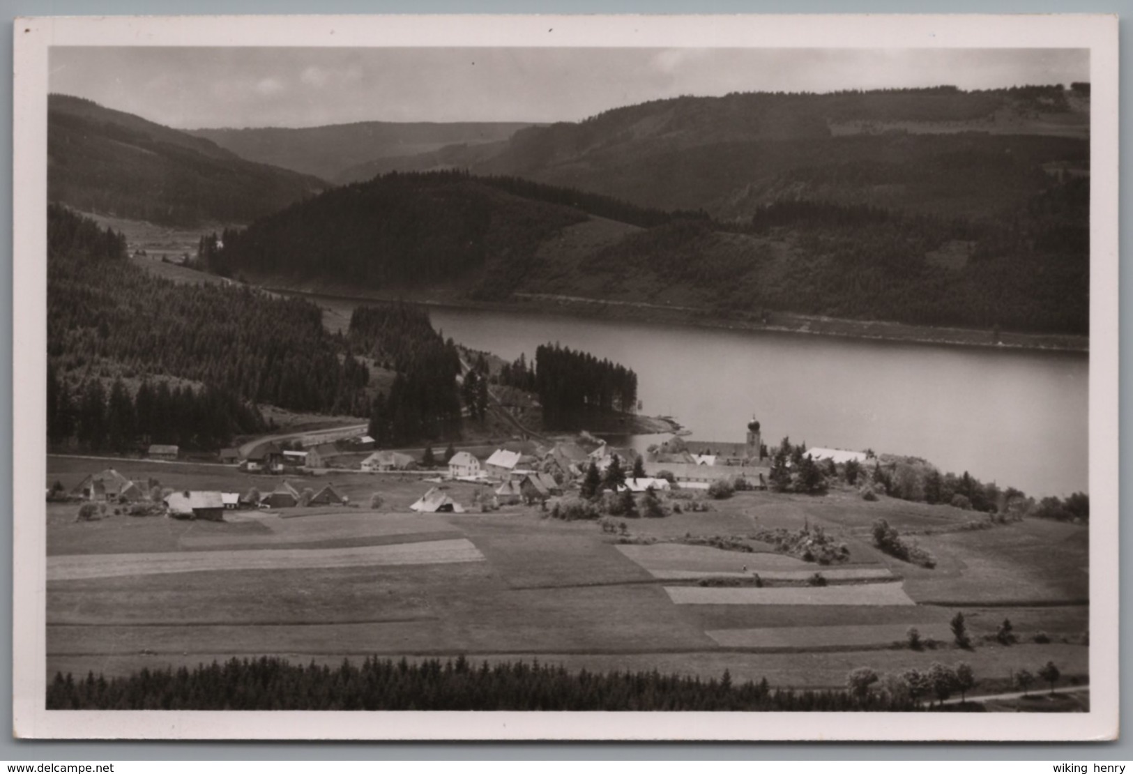 Schluchsee - S/w Ortsansicht 2 - Schluchsee