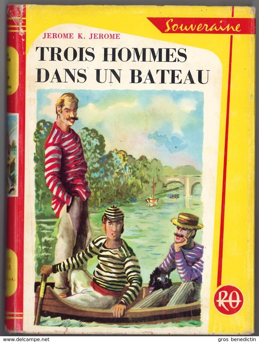 G.P. Rouge Et Or Souveraine N°68 - Jerome K. Jerome - "Trois Hommes Dans Un Bateau" - 1965 - #Ben&Souv&Div - Bibliotheque Rouge Et Or