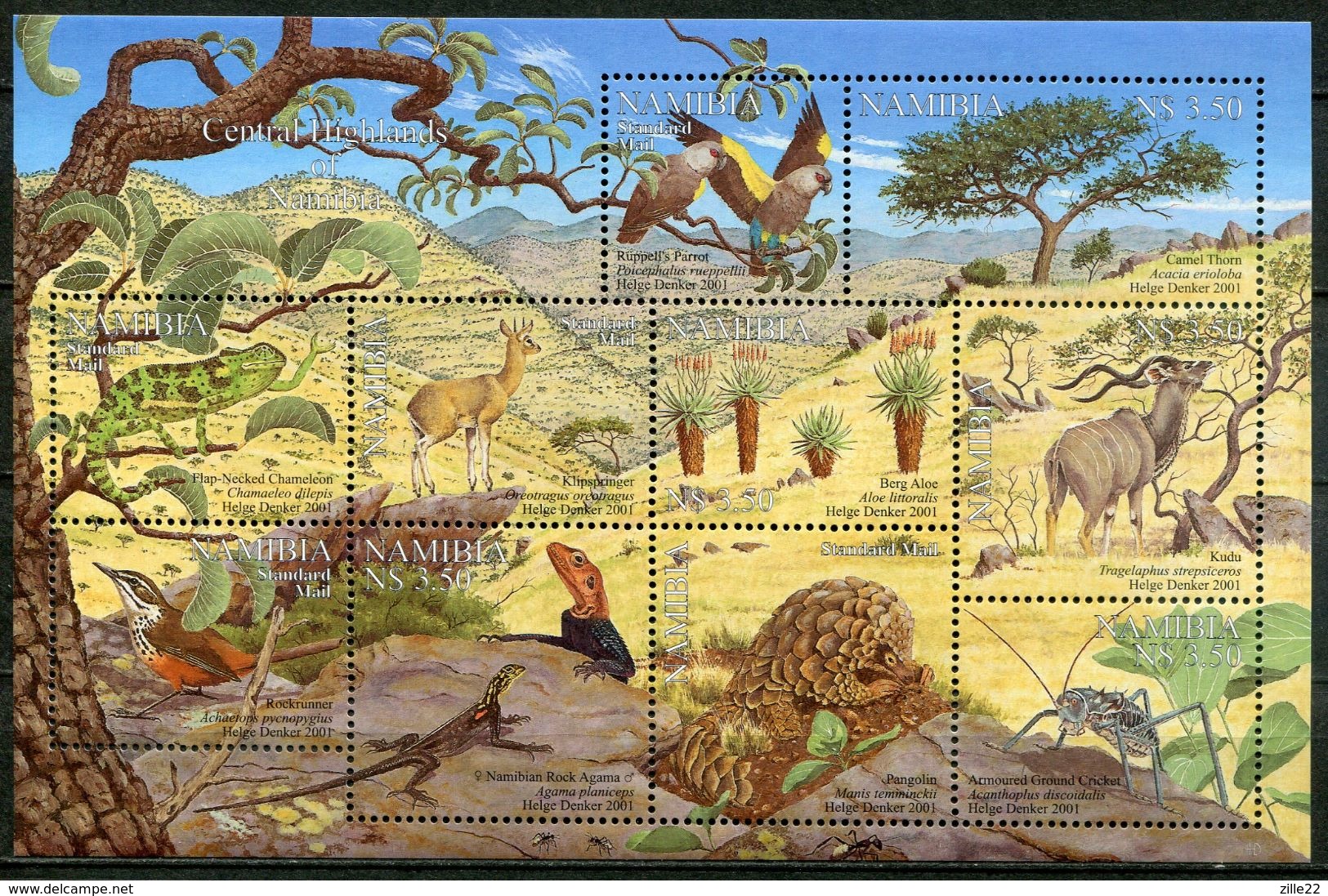 Namibia Mi# 1051-60 Postfrisch/MNH - Fauna - Namibia (1990- ...)