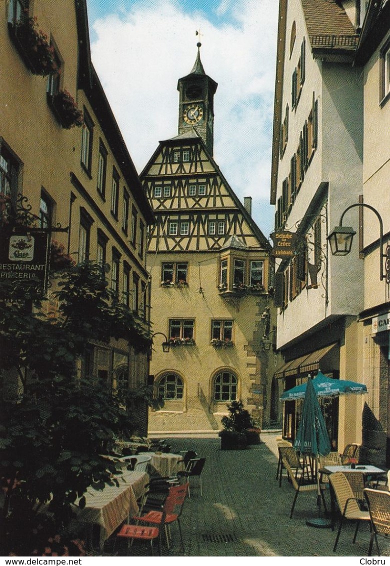 Allemagne, Öhringen Marktstraße Mit Rathaus - Oehringen