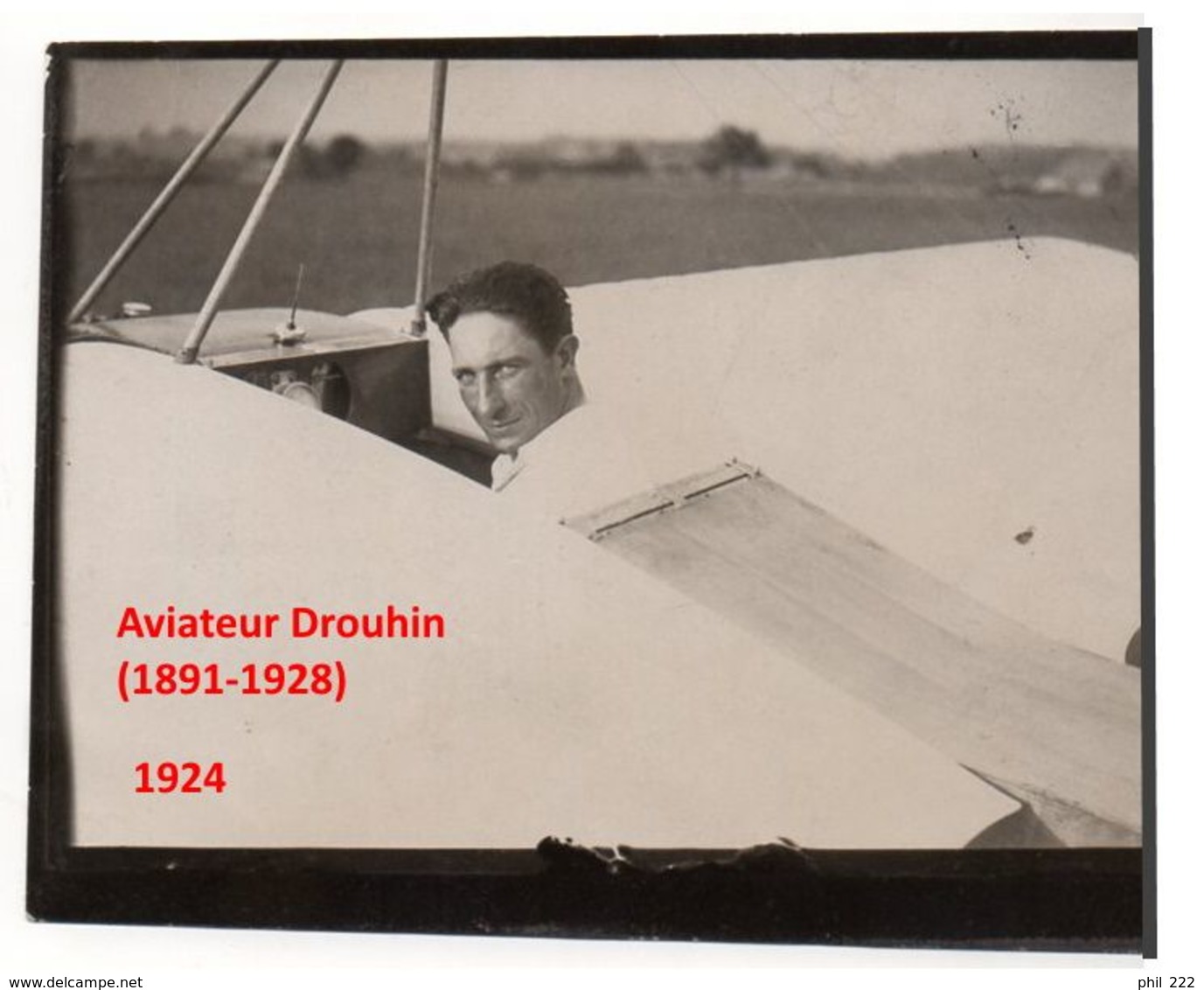 1 Photo Originale Presse Aviation Française Pilote Drouhin 1924  Années 1920 - Aviazione
