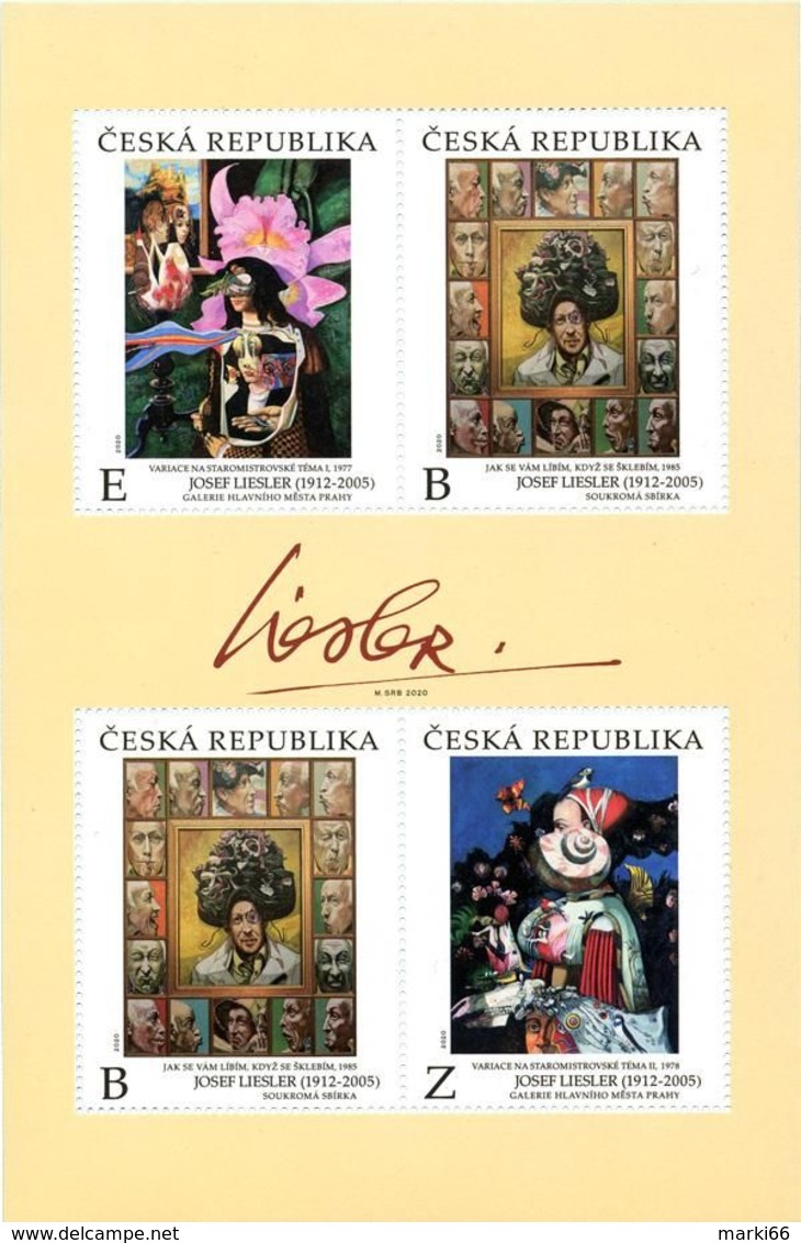 Czech Republic - 2020 - Josef Liesler, Czech Painter, Graphic Artist And Illustrator - Mint Souvenir Sheet - Nuevos