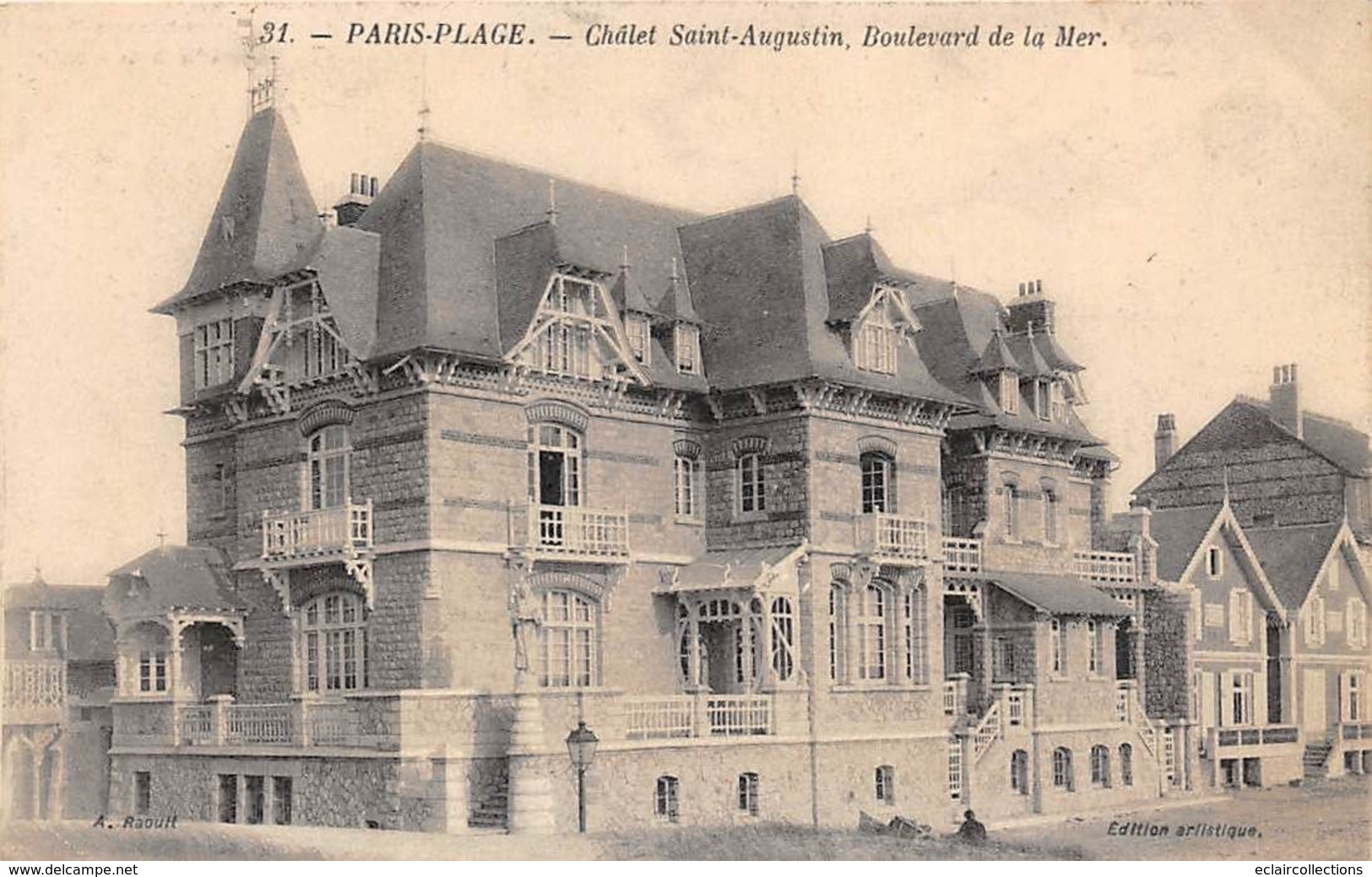 Le Touquet . Paris-Plage   62     Chalet  Saint Augustin Bd De La Mer  .     (voir Scan) - Le Touquet