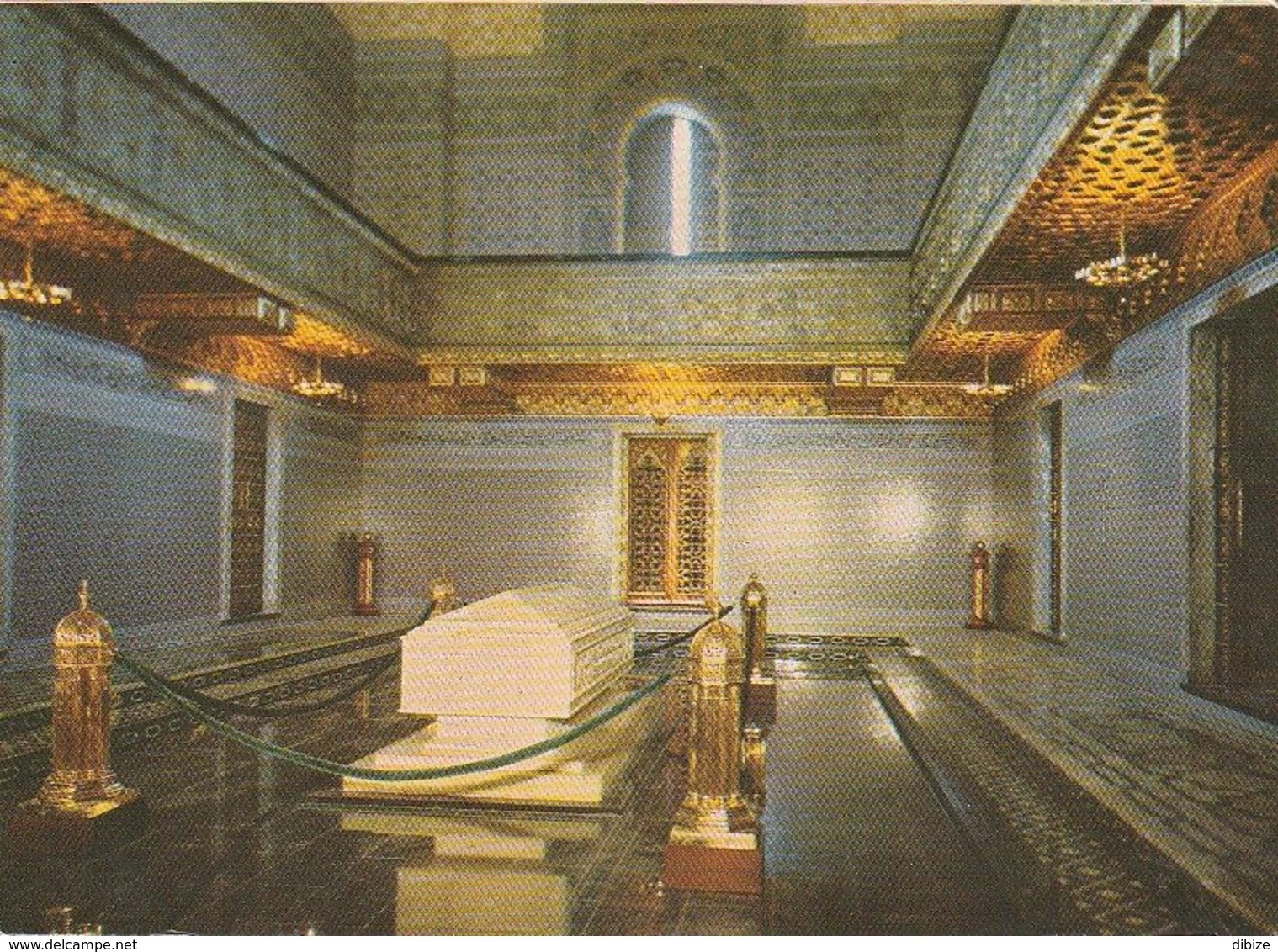 Carte Postale. Maroc. Rabat. Intérieur Du Mausolée Mohamed V. La Salle Du Tombeau. Etat Moyen. Taches. Écorche. - Monumentos