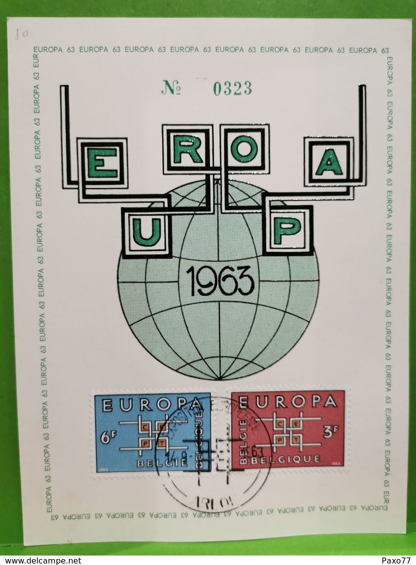 Belgique Europa 1963 Oblitéré Arlon - Cartes Souvenir – Emissions Communes [HK]