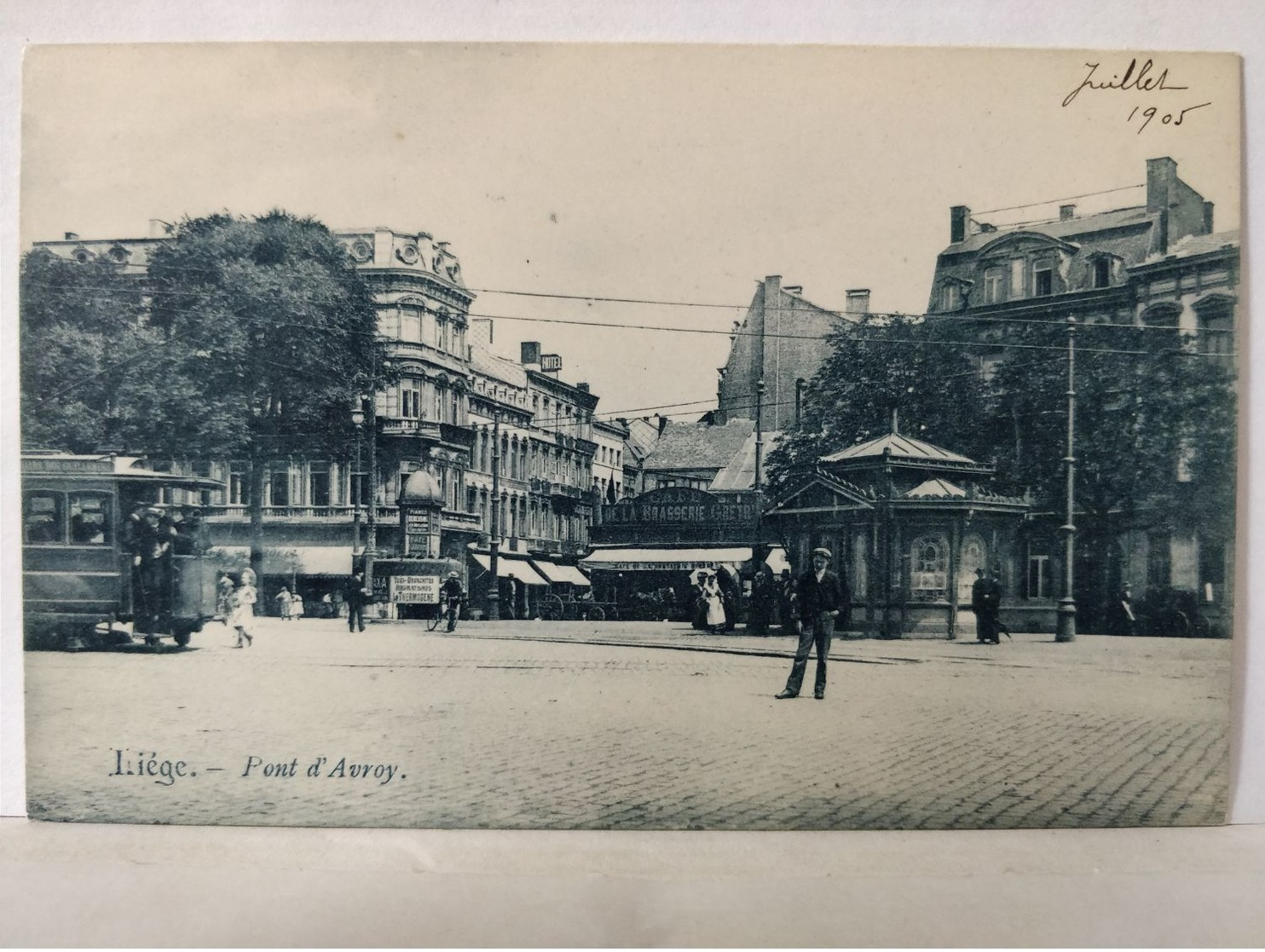 Liège. Pont D'Avroy. Tram. Brasserie Grétry - Liege