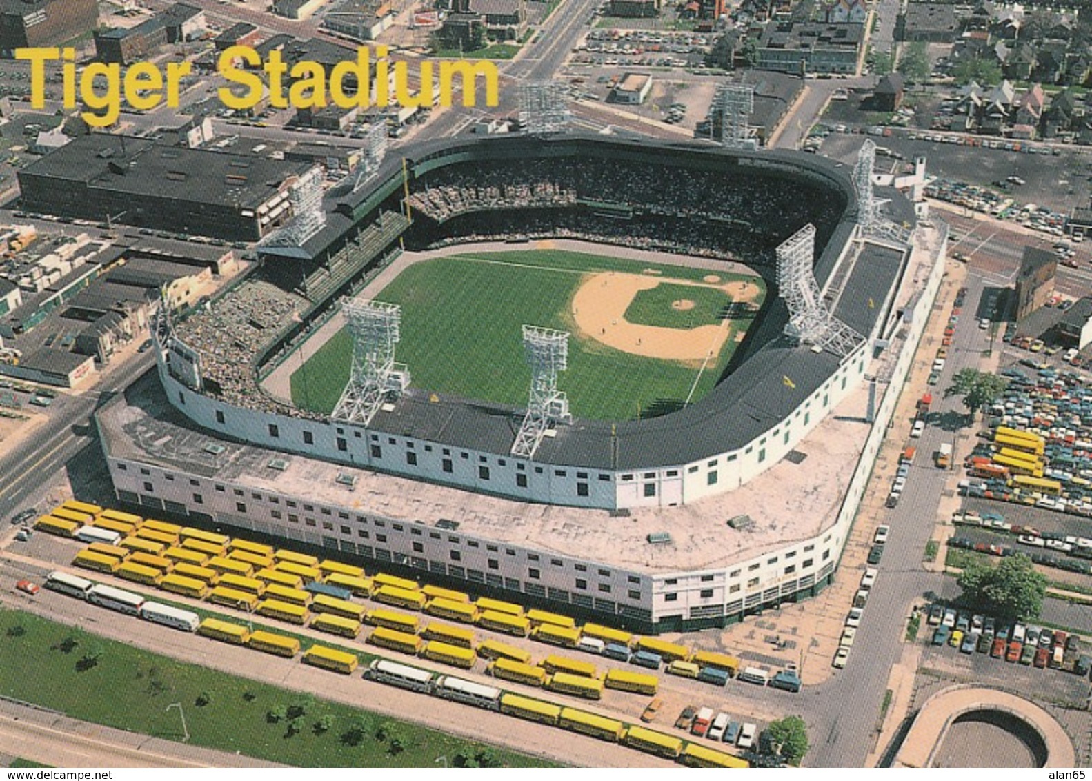 MLB Detroit Tigers Stadium Detroit Michigan Baseball C1990s/2000s Vintage Postcard - Baseball