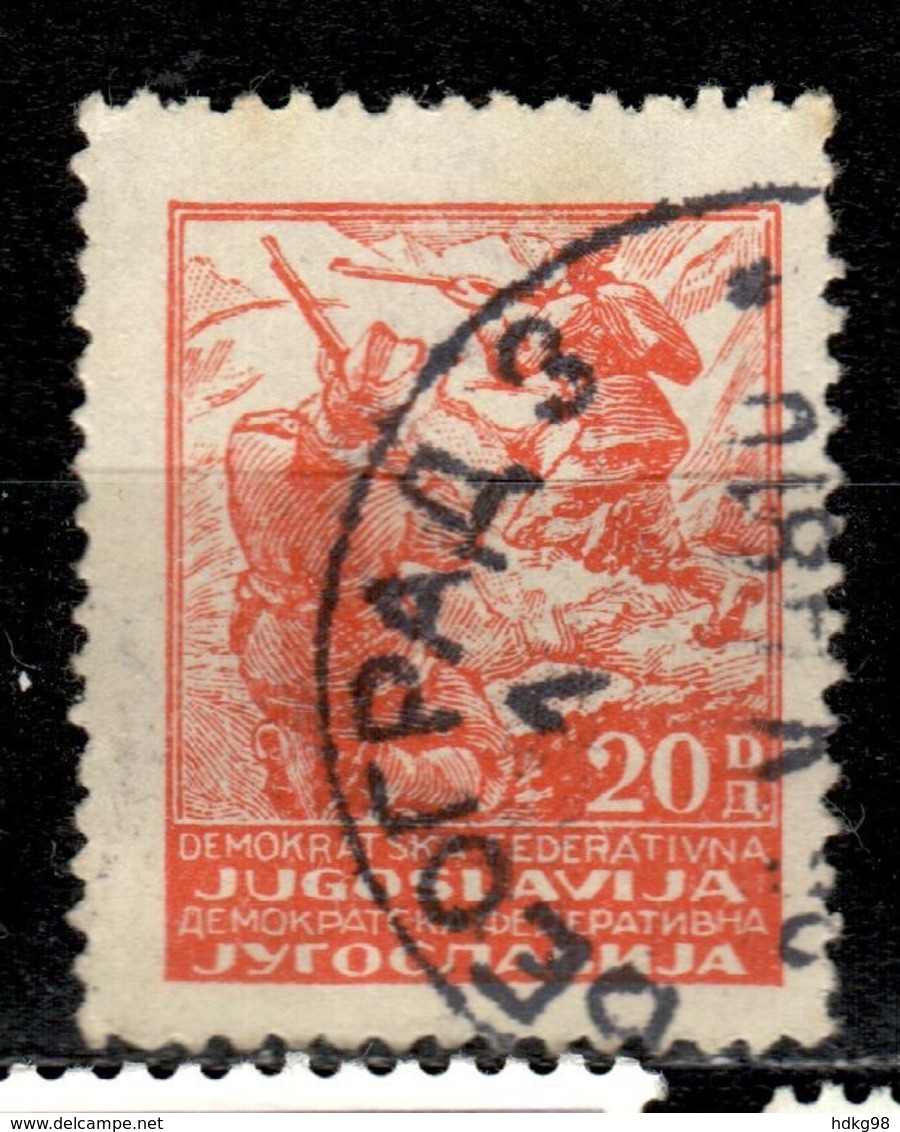 YU+ Jugoslawien 1945 Mi 485 Partisanen GH - Used Stamps