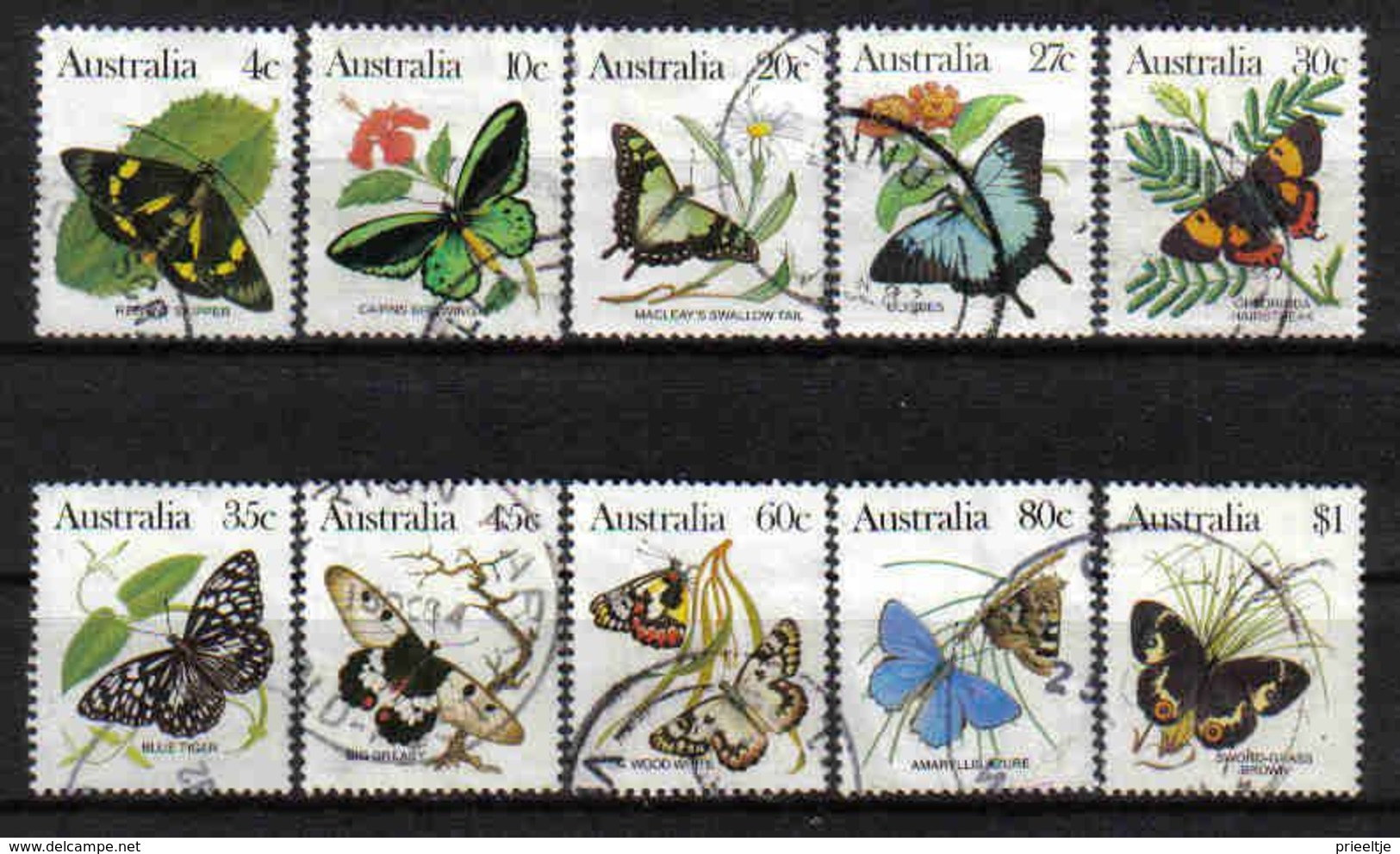 Australia 1983 Butterflies Y.T. 825/834 (0) - Gebruikt