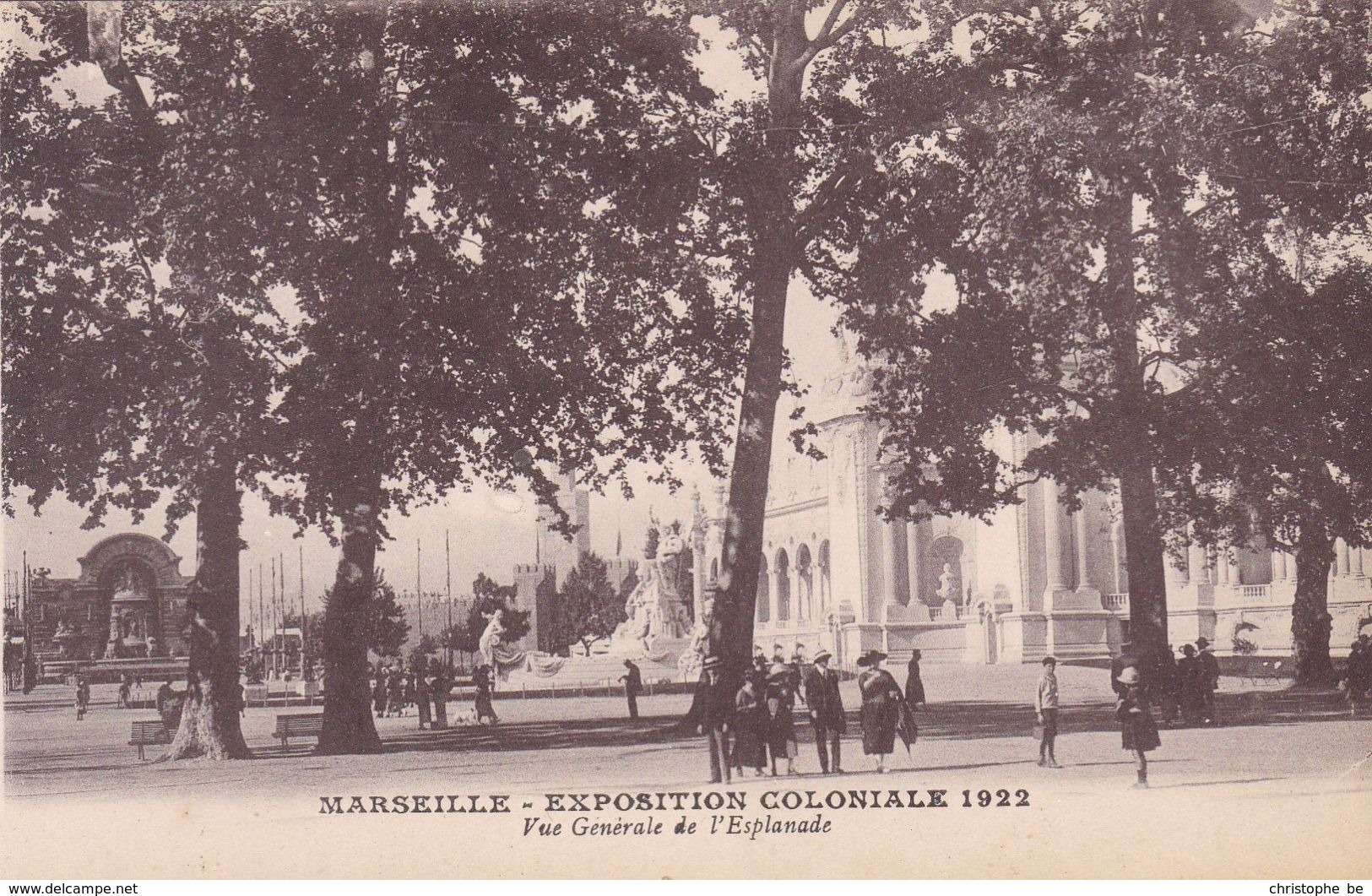 Marseille, Exposition Coloniale 1922, Vue Générale De L'Esplanade (pk69777) - Electrical Trade Shows And Other