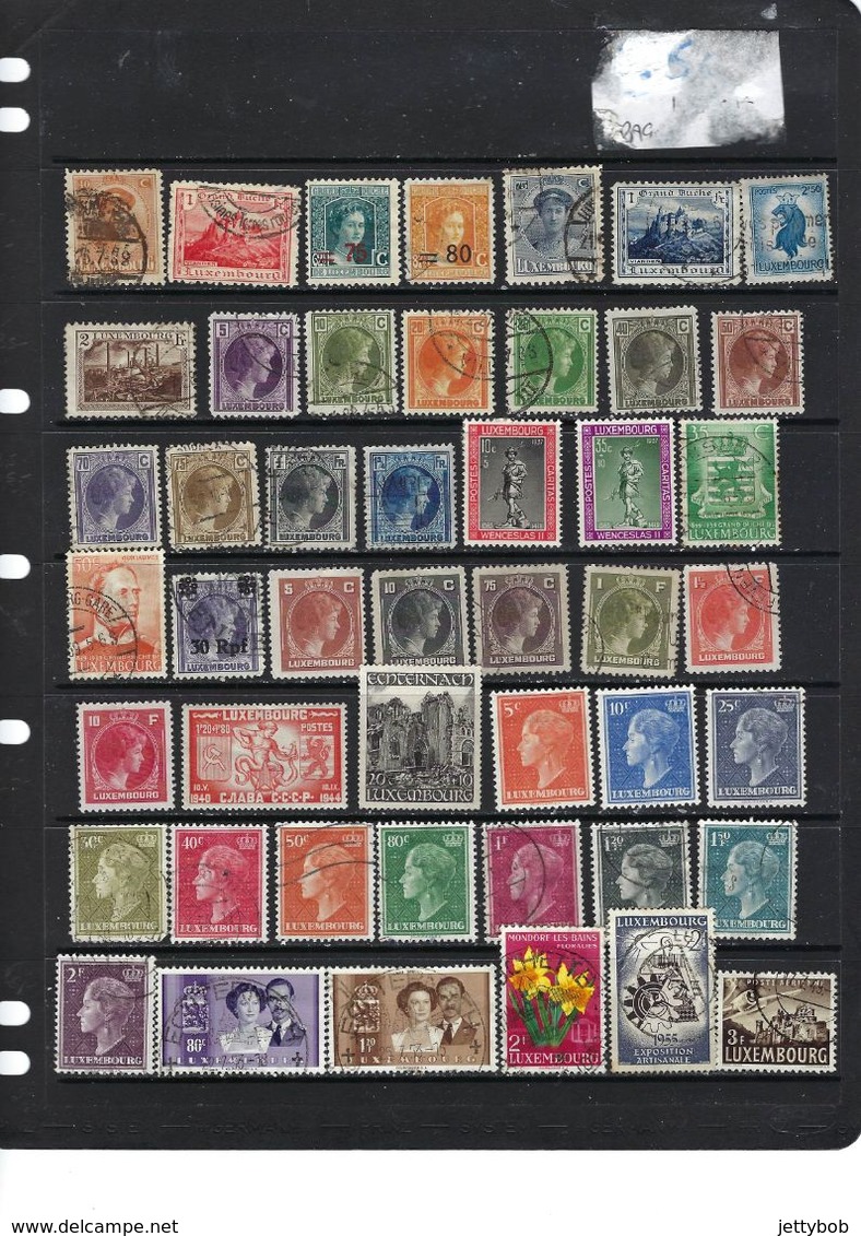 LUXEMBOURG Collection Of 330+ Stamps From 1882 To 2004 Used - Collections