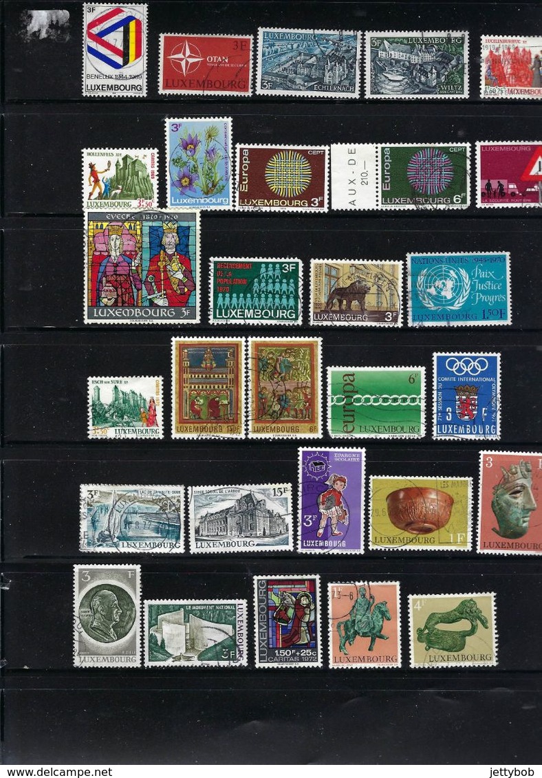 LUXEMBOURG Collection Of 330+ Stamps From 1882 To 2004 Used - Colecciones