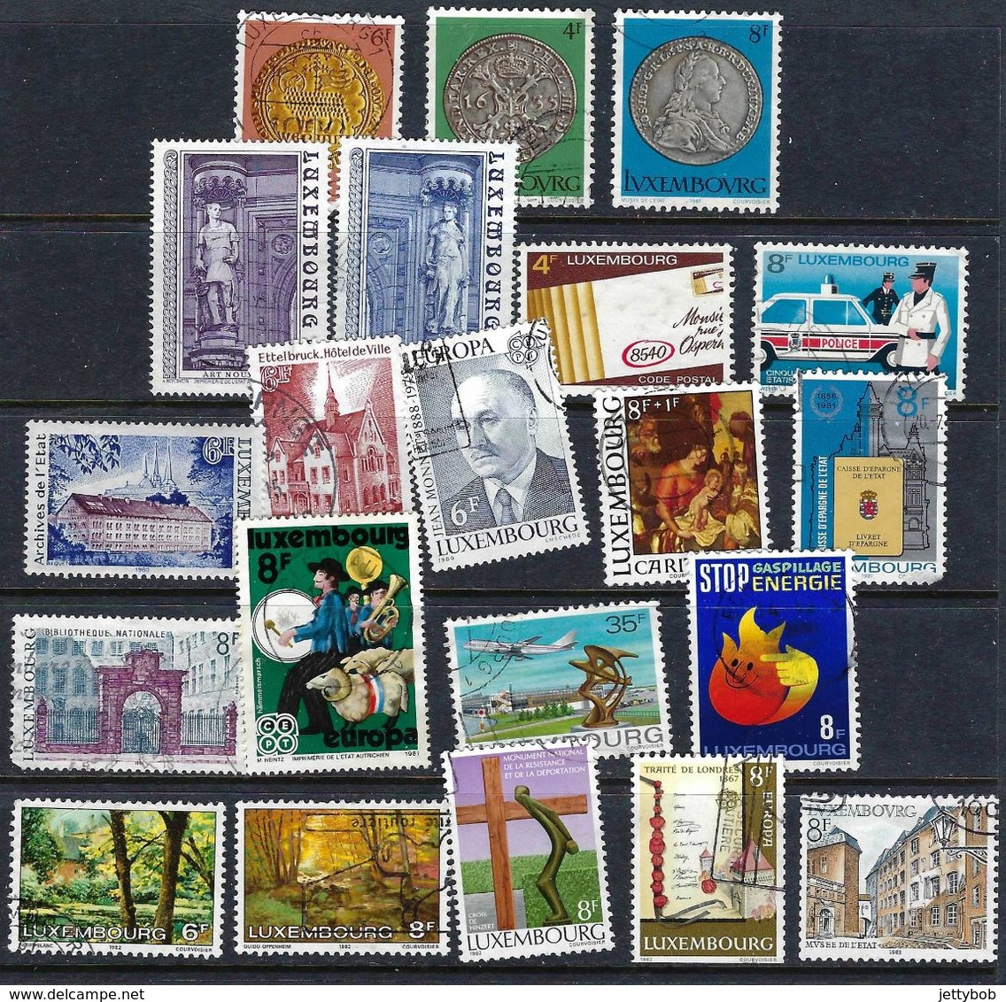 LUXEMBOURG Collection of 330+ stamps from 1882 to 2004 Used