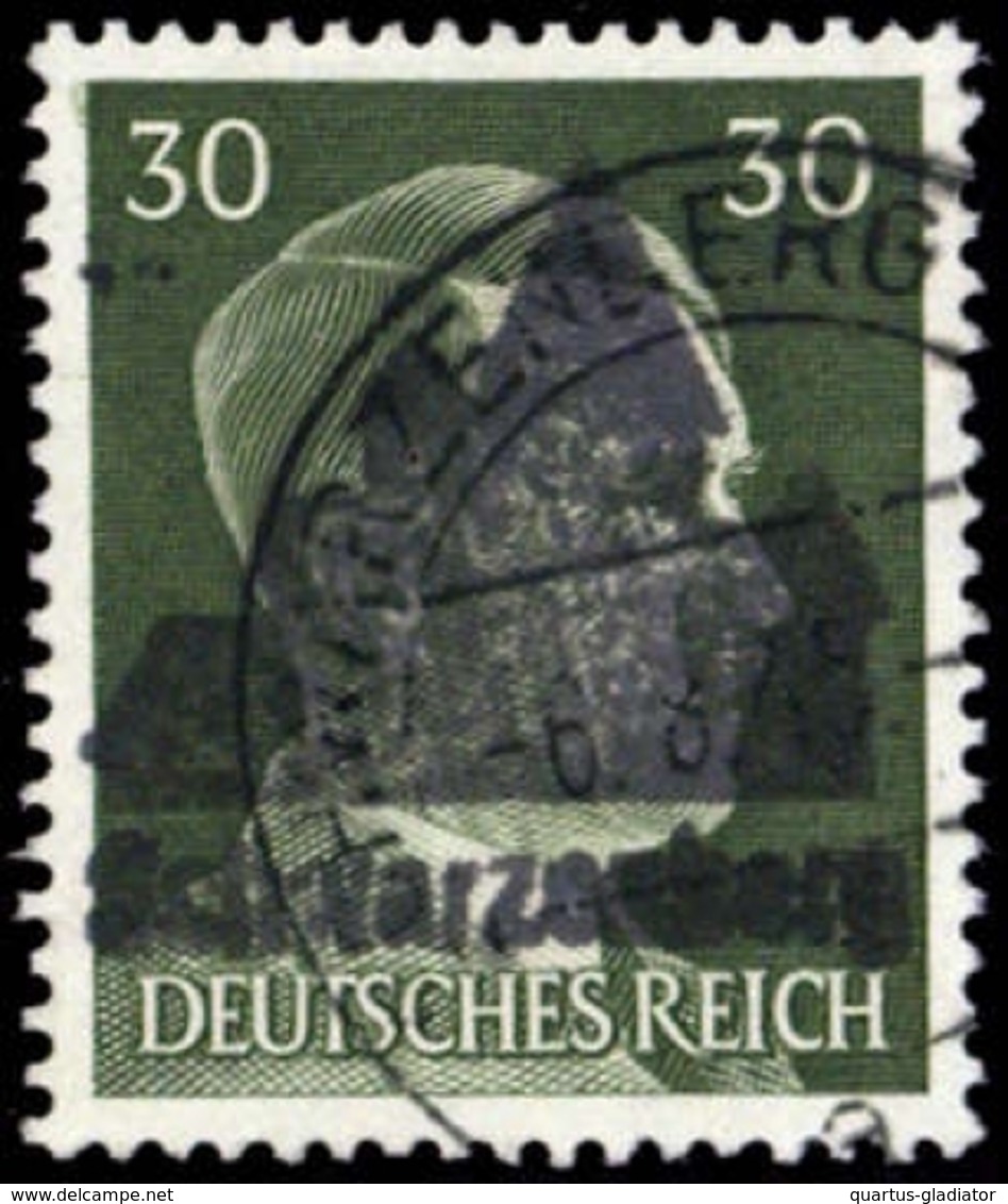 1945, Deutsche Lokalausgabe Schwarzenberg, 14 II, Gest. - Otros & Sin Clasificación