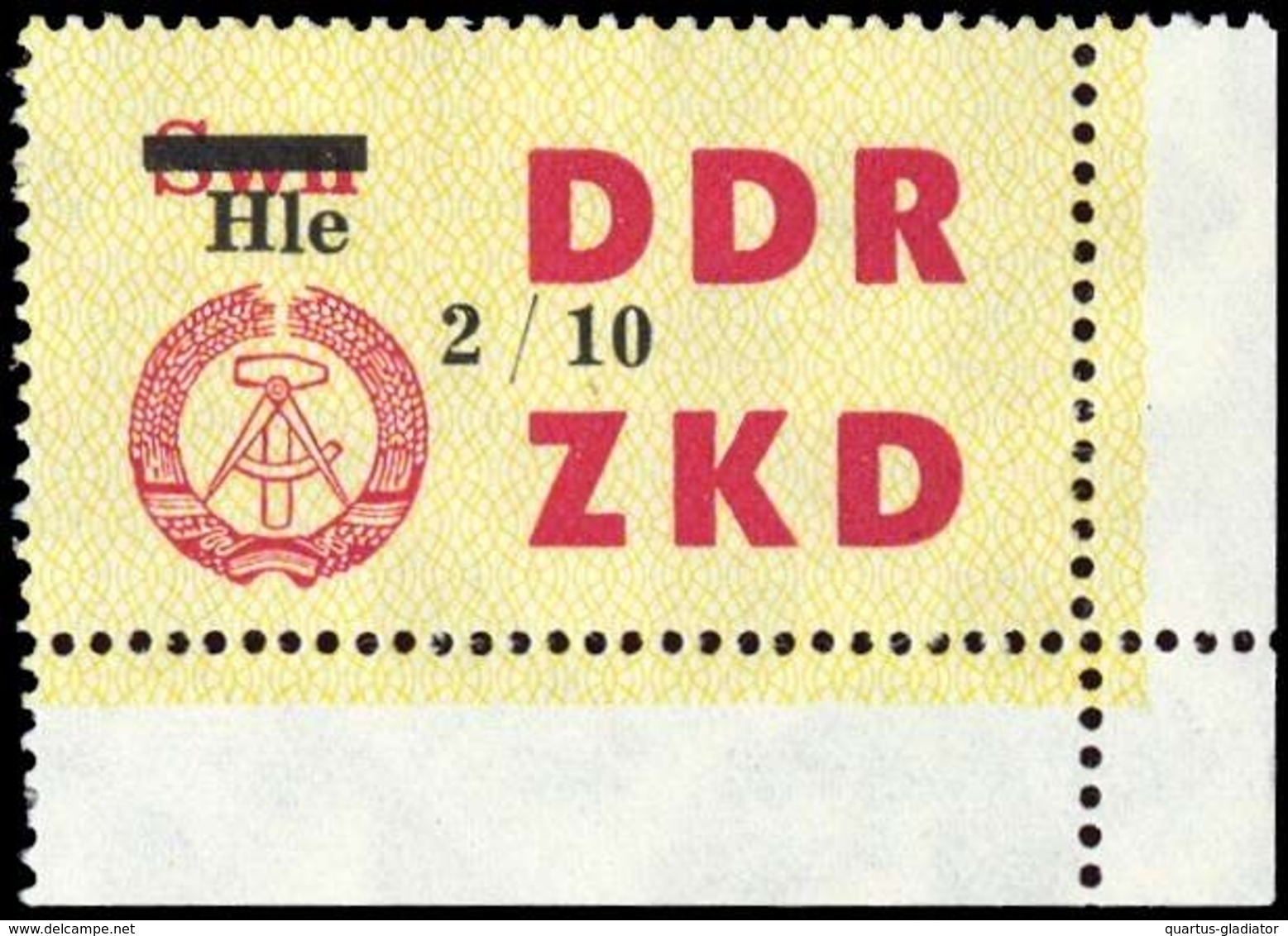 1964, DDR Verwaltungspost C Laufkontrollzettel ZKD, 52 Ecke, ** - Autres & Non Classés