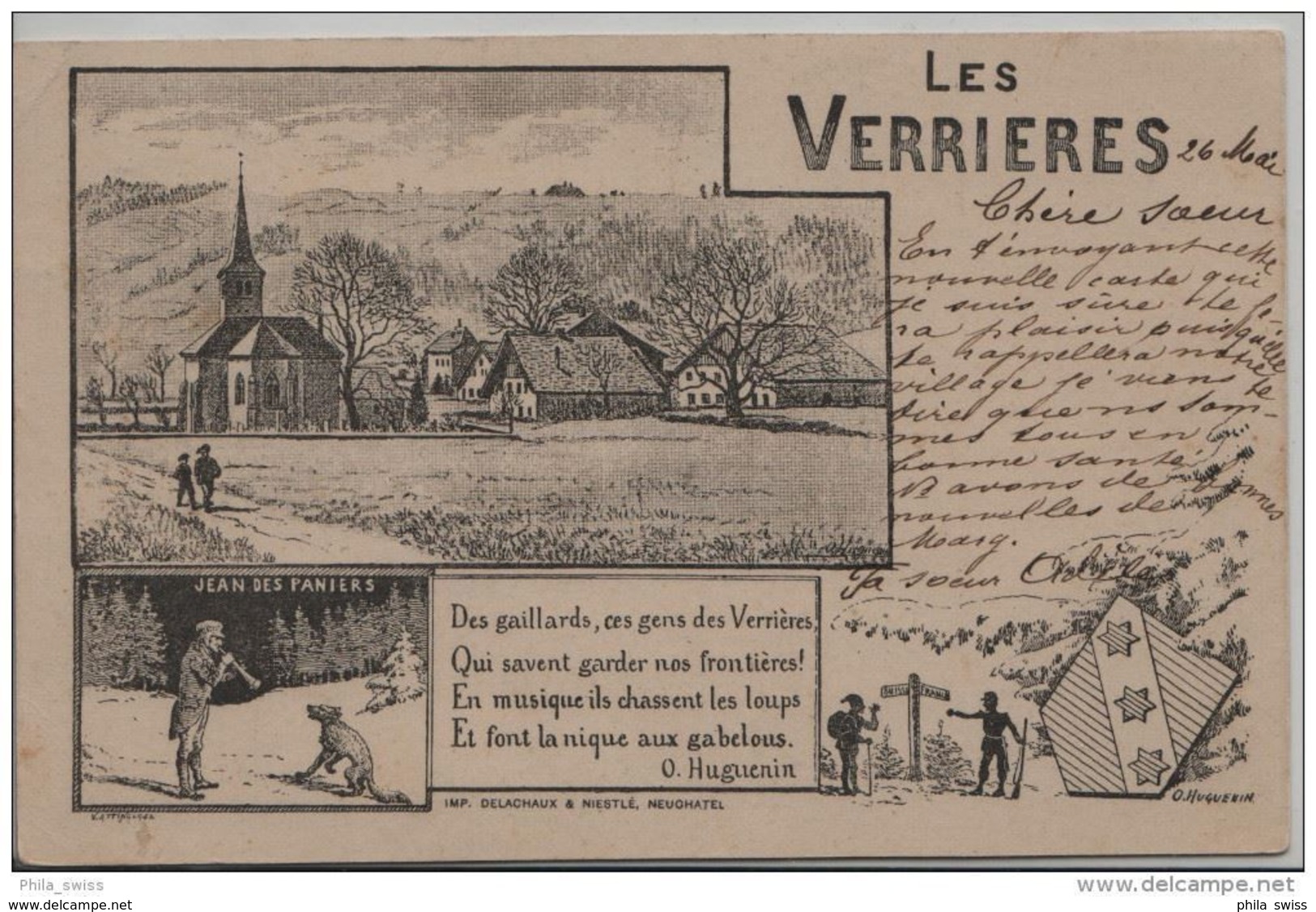 Verrières, Les - En 1899 - Illustré Par Verrières, Les - En 1899 - Illustré Par O. Huguenin - Les Verrières