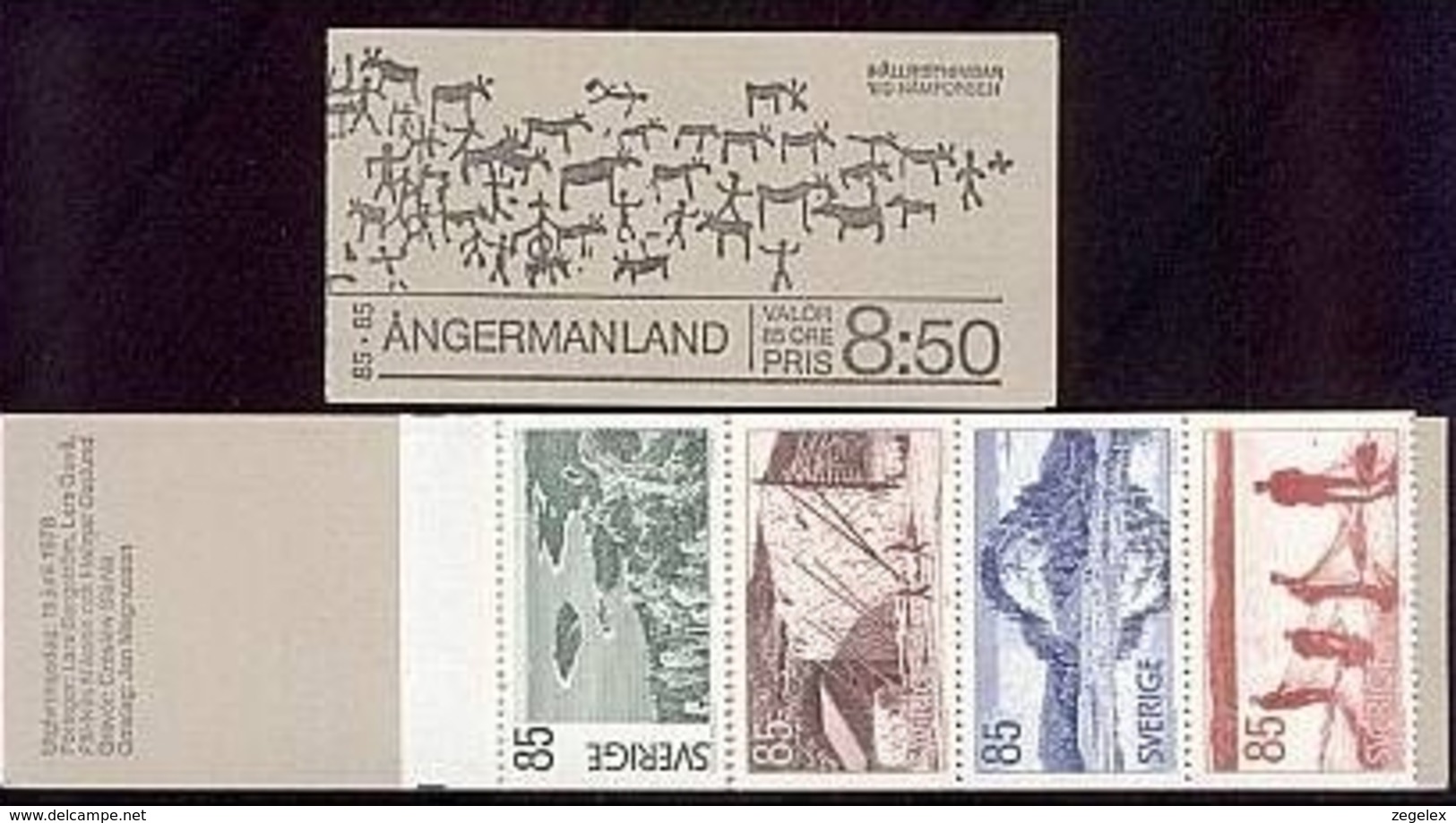 Suede, Sweden - 1976 Angermanland Province. Fishing, Pêcher. Carnet Yvert C927 MNH/**/ Postfrisch - 1951-80