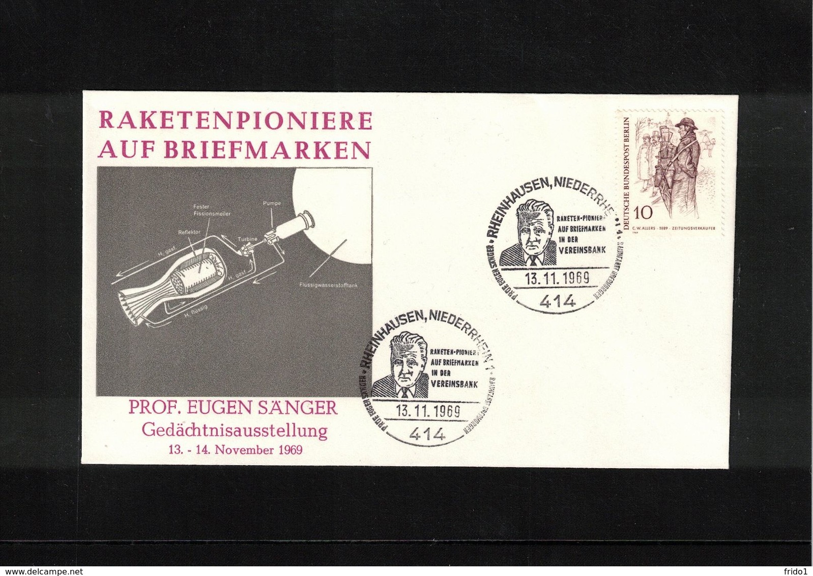 Germany / Deutschland 1969 Space / Raumfahrt Rocket Pioneers Prof. Eugen Saenger Interesting Letter - Europe