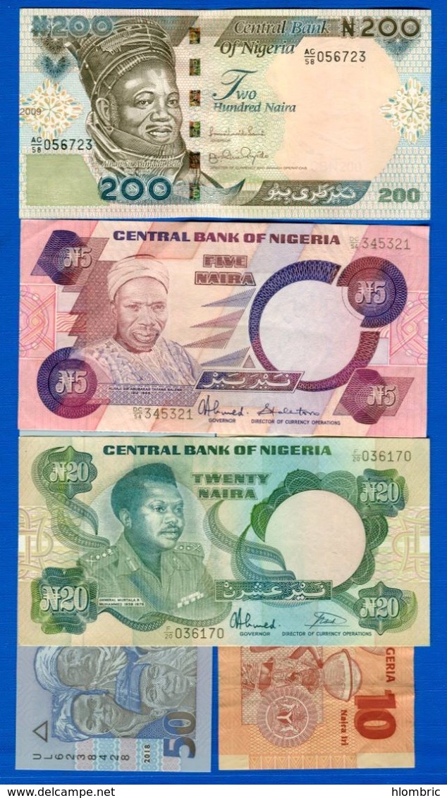 Nigeria  9  Billets 8 Billets  Neuf - Nigeria