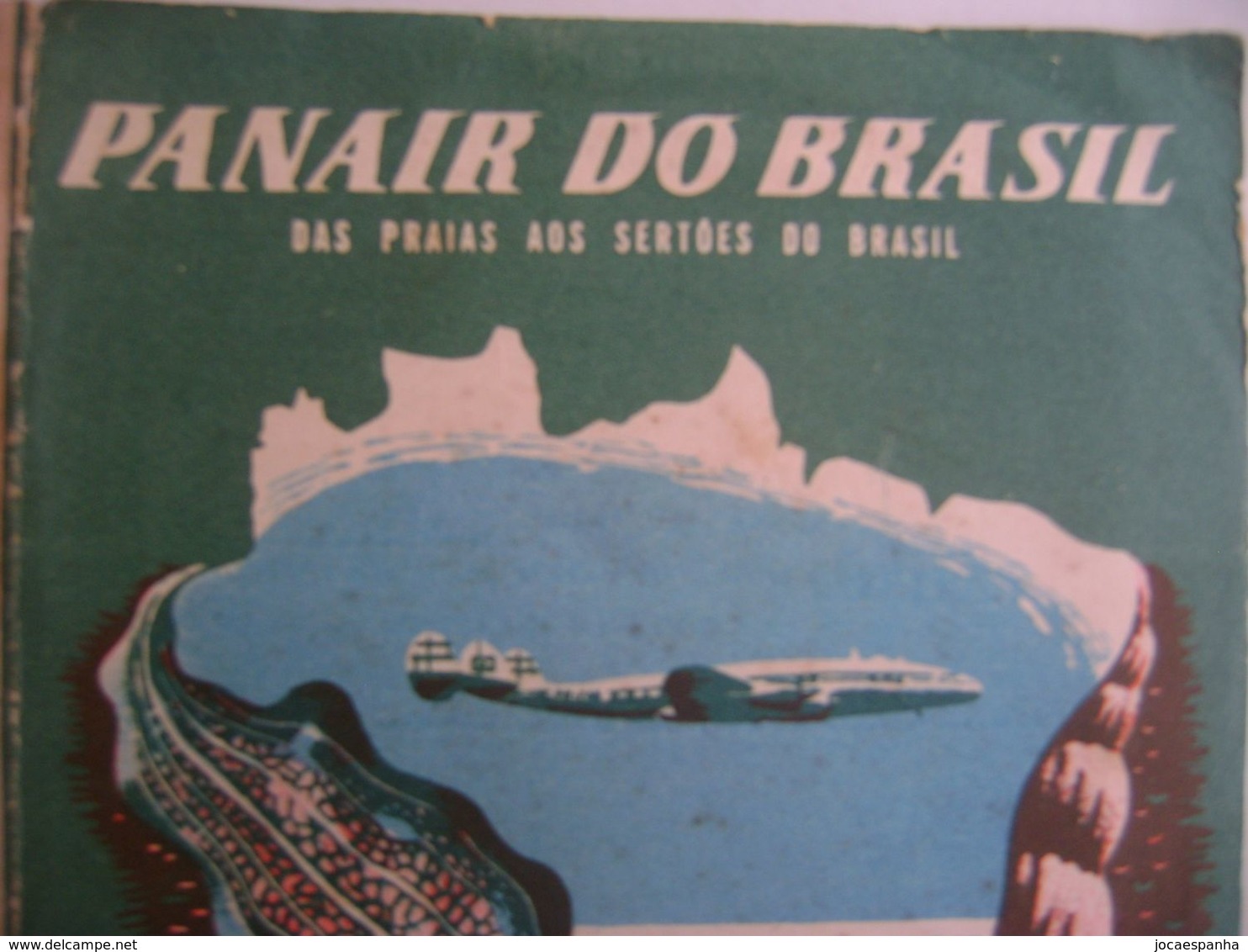 PANAIR DO BRASIL (BRAZIL), PASSAGE + EXCESS LUGGAGE TICKET + FOLDER , AIRPLANE CONSTELLATION IN THE STATE - World