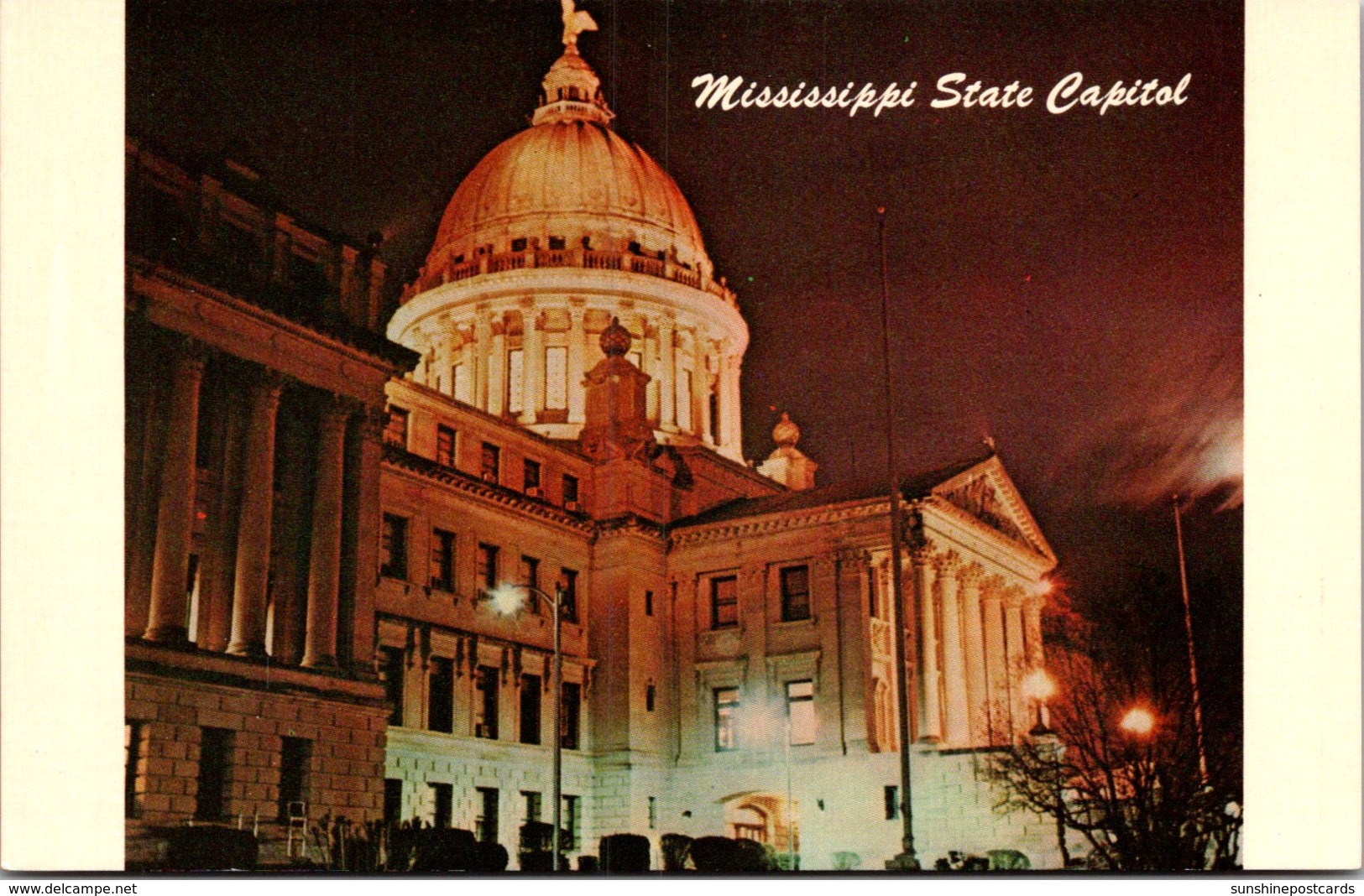 Mississippi Jackson State Capitol At Night - Jackson