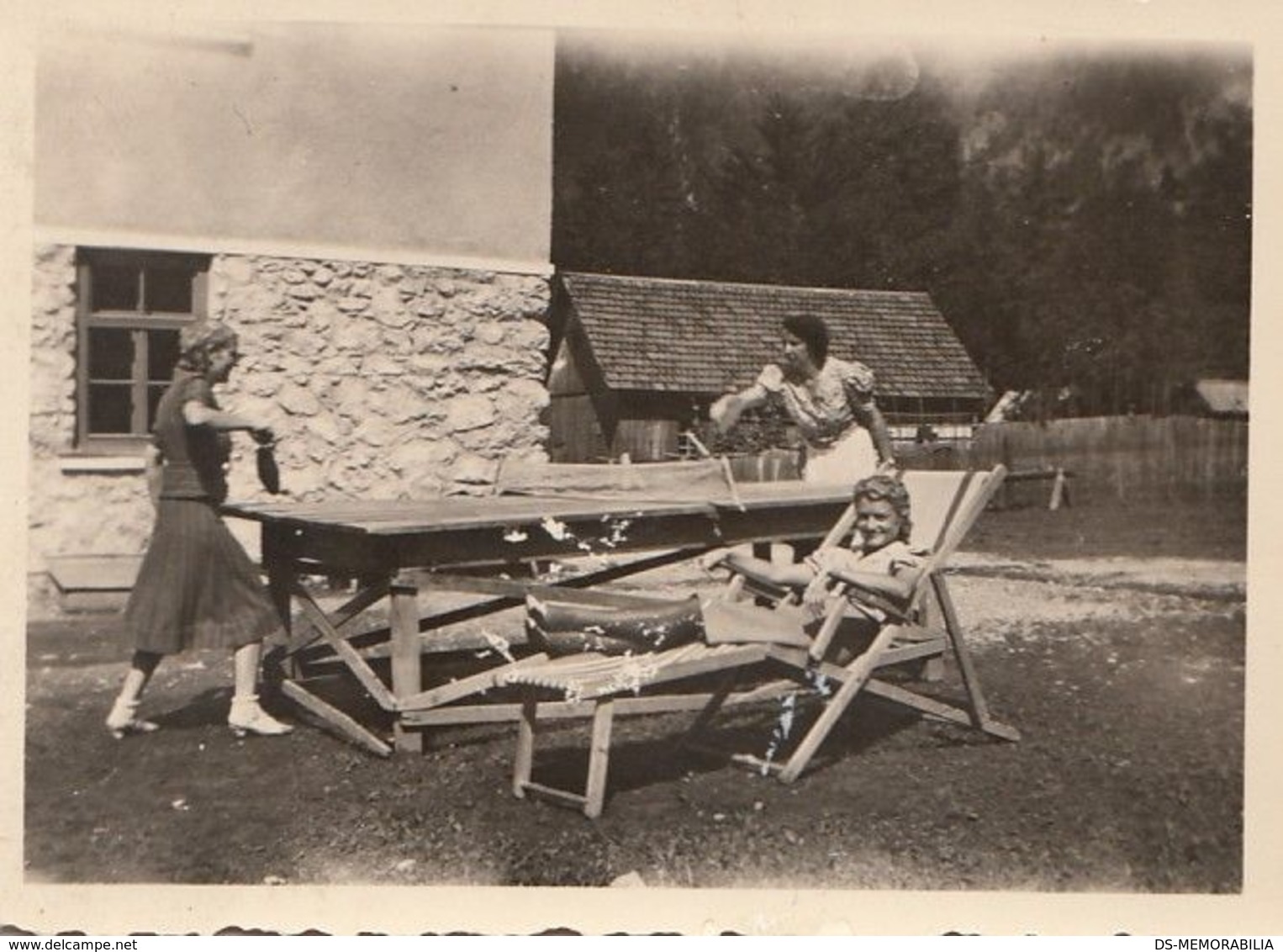 Table Tennis Ping Pong Original Old Real Photo 1939 - Tenis De Mesa