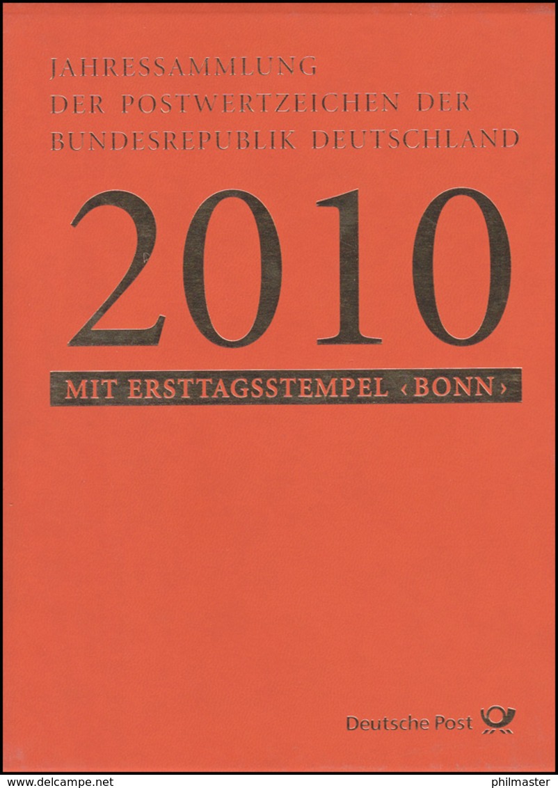 Jahressammlung Bund 2010 Mit Ersttagssonderstempel - Andere & Zonder Classificatie