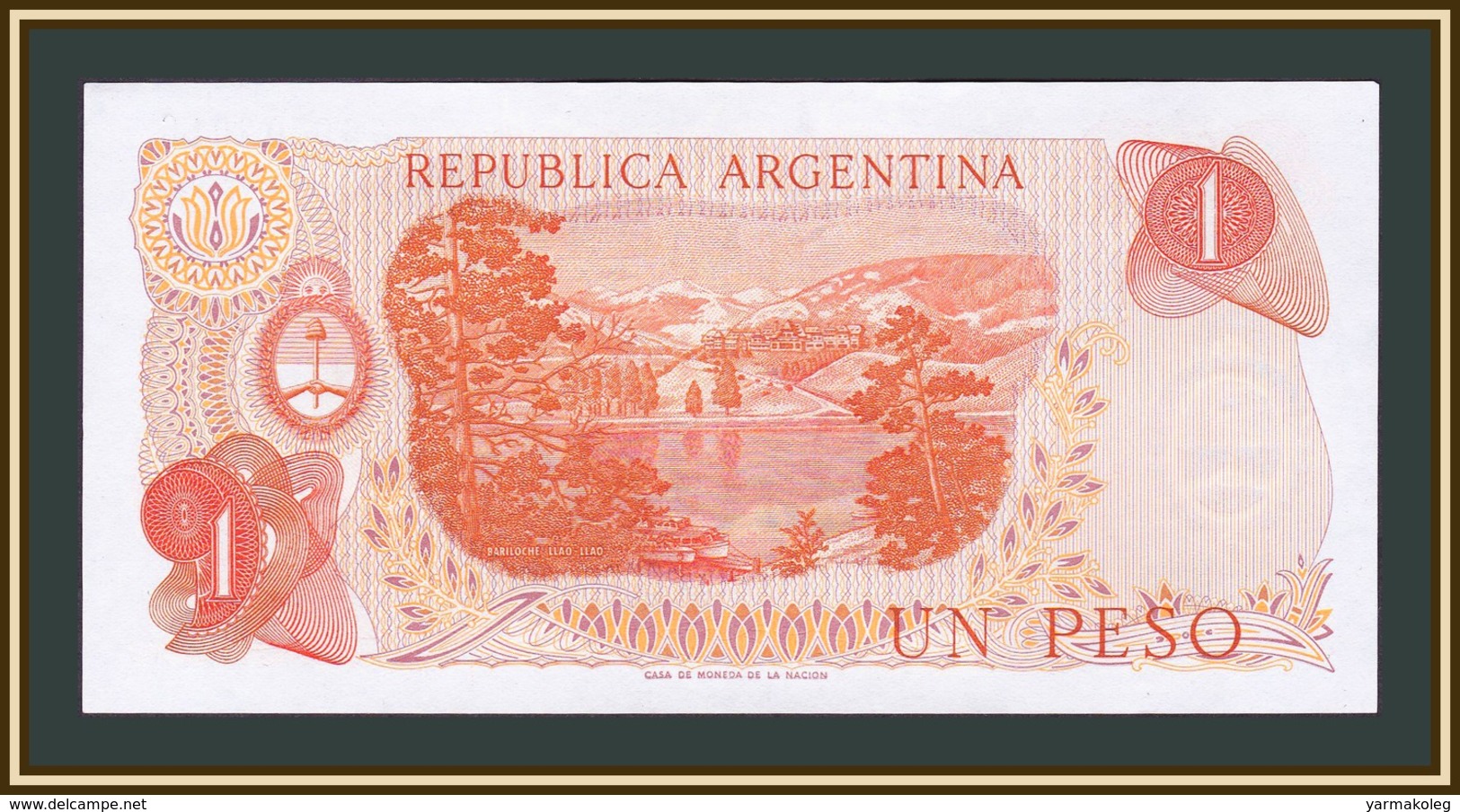 Argentina 1 Pesos 1972 P-287 (287a.3) UNC - Argentina